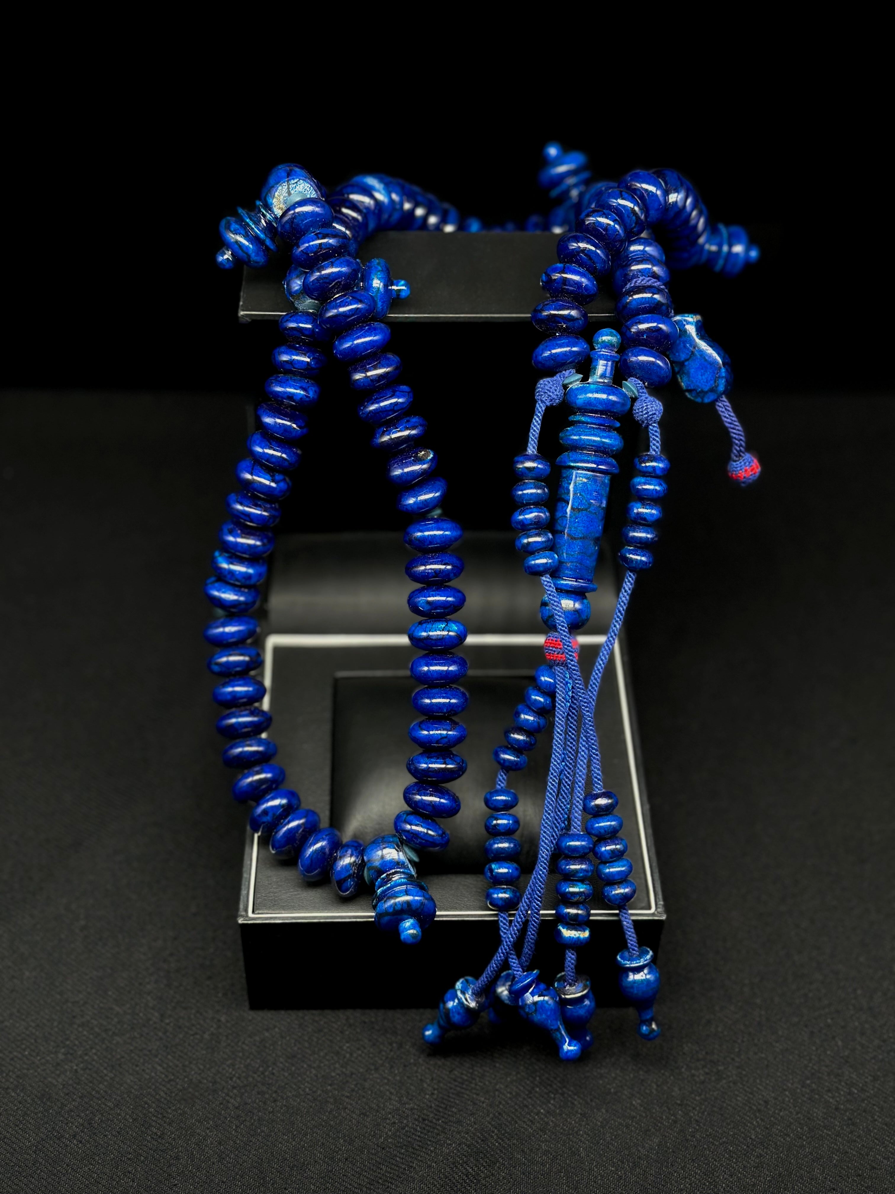Blue Marjan Tasbih (XL)