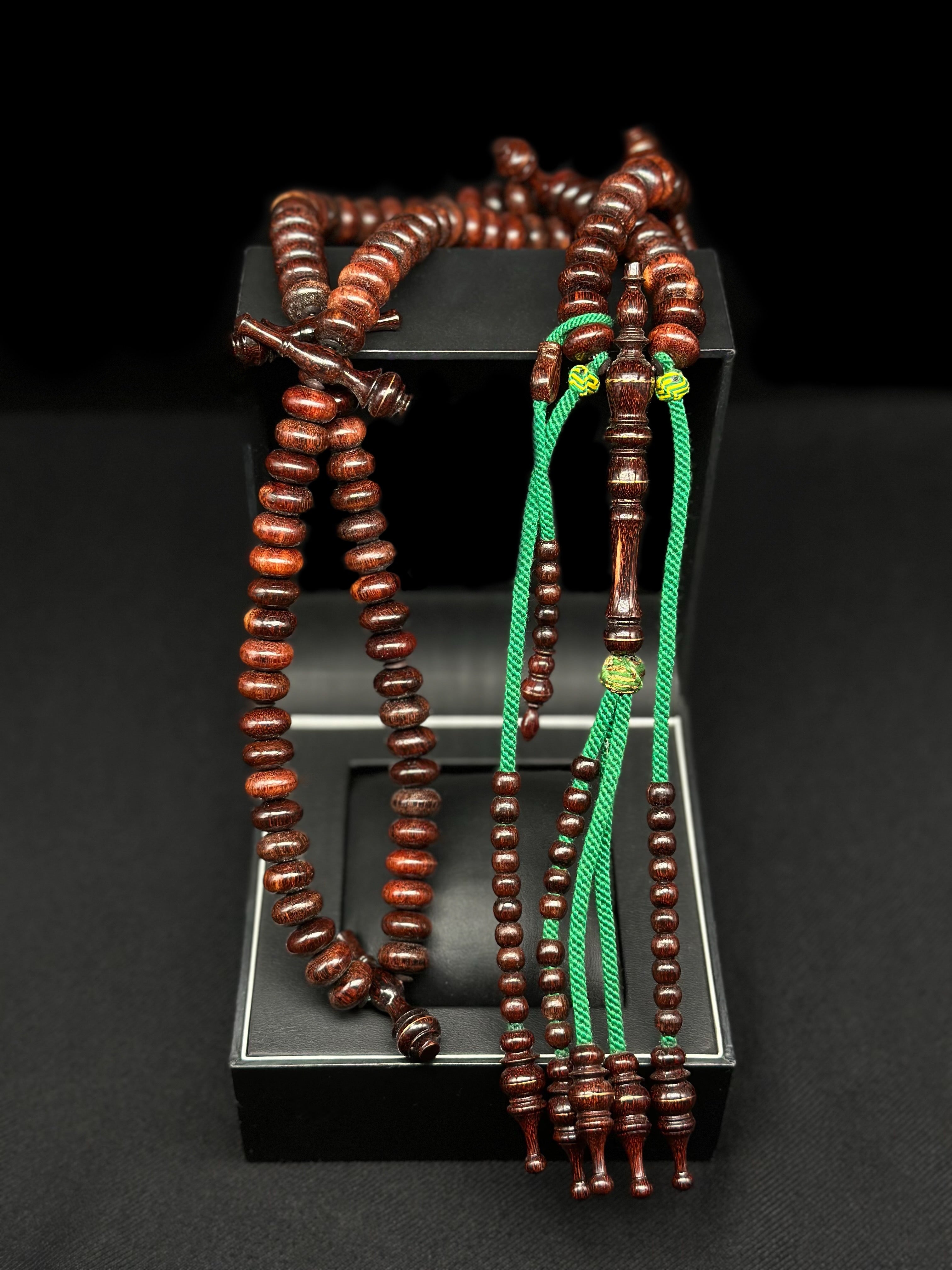 Pure Tamarind Tasbih With Prophetic Sandal (L)