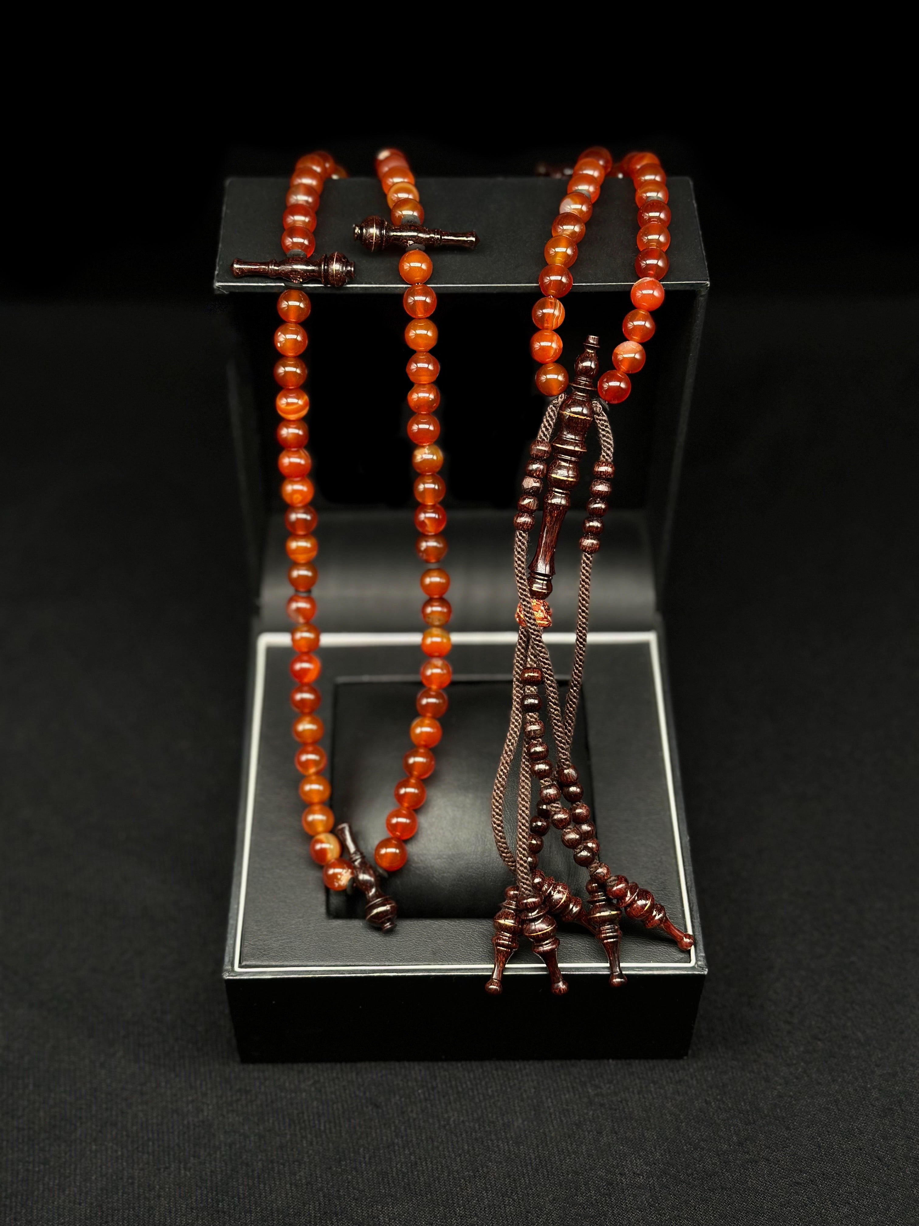 Red Carnelian x Tamarind Tasbih