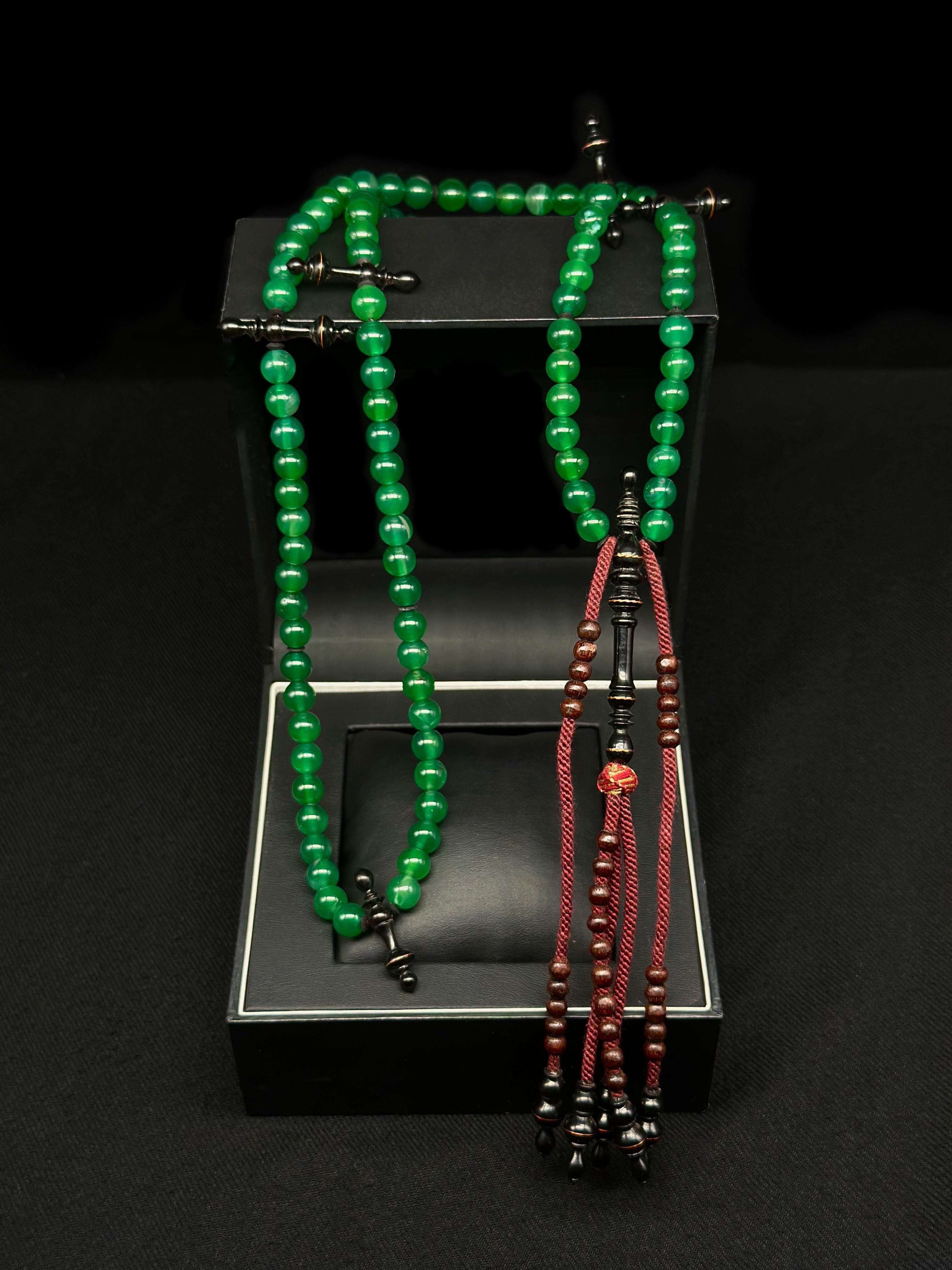 Green Jade x Ebony Tasbih