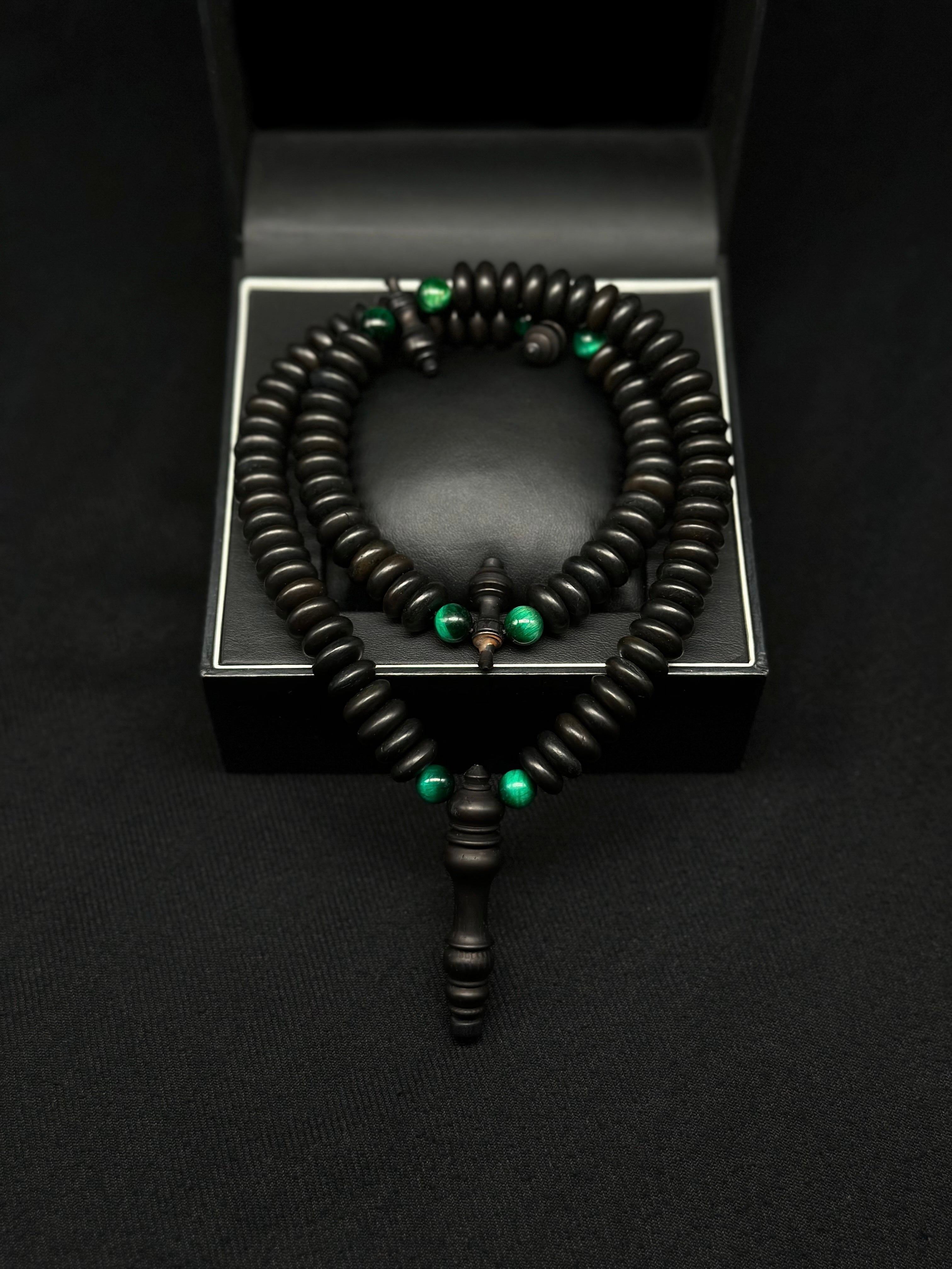 Ebony x Green Tiger Eye Darqawi Tasbih