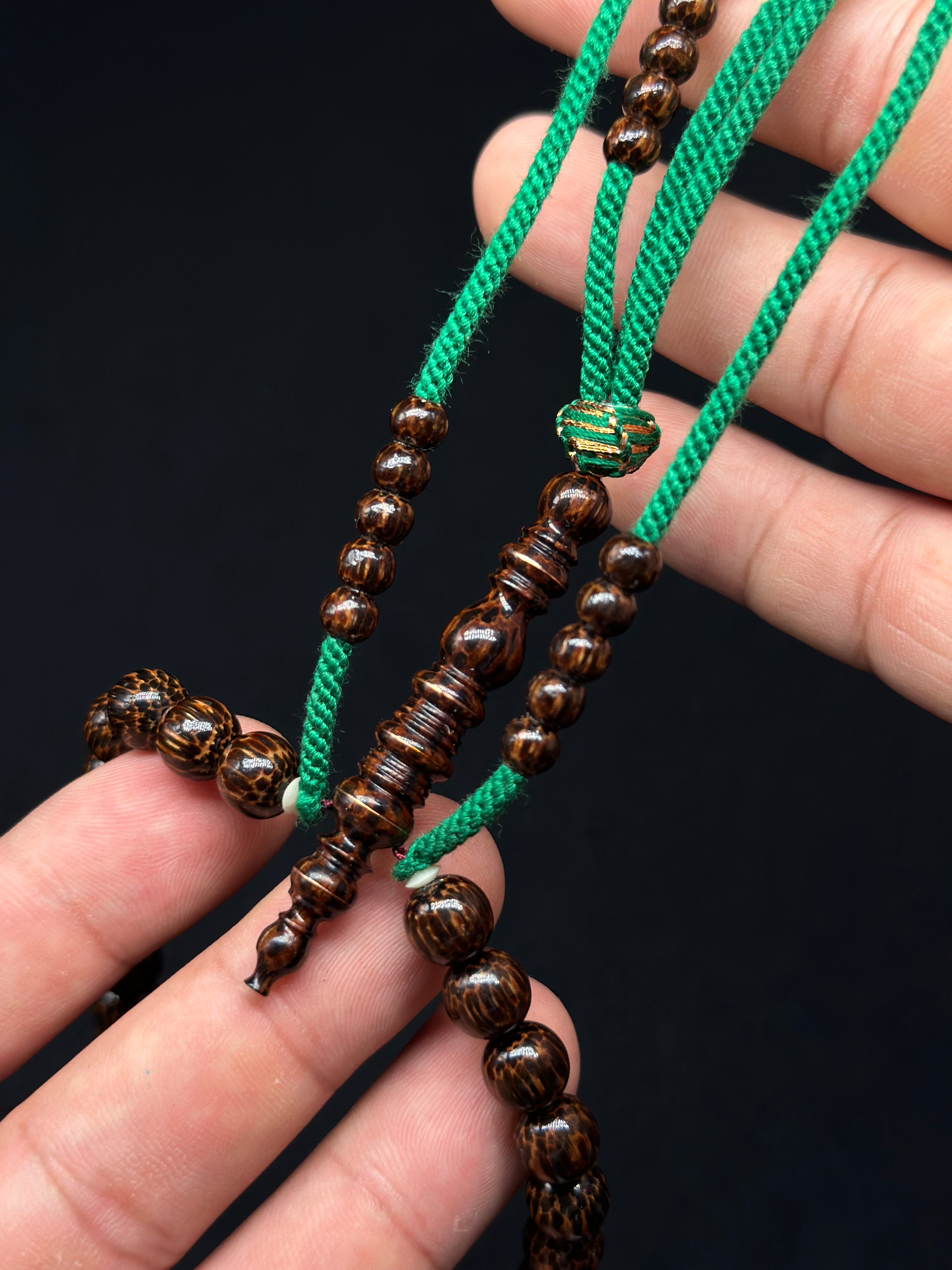 Pure Black Liwung Wood Tasbih