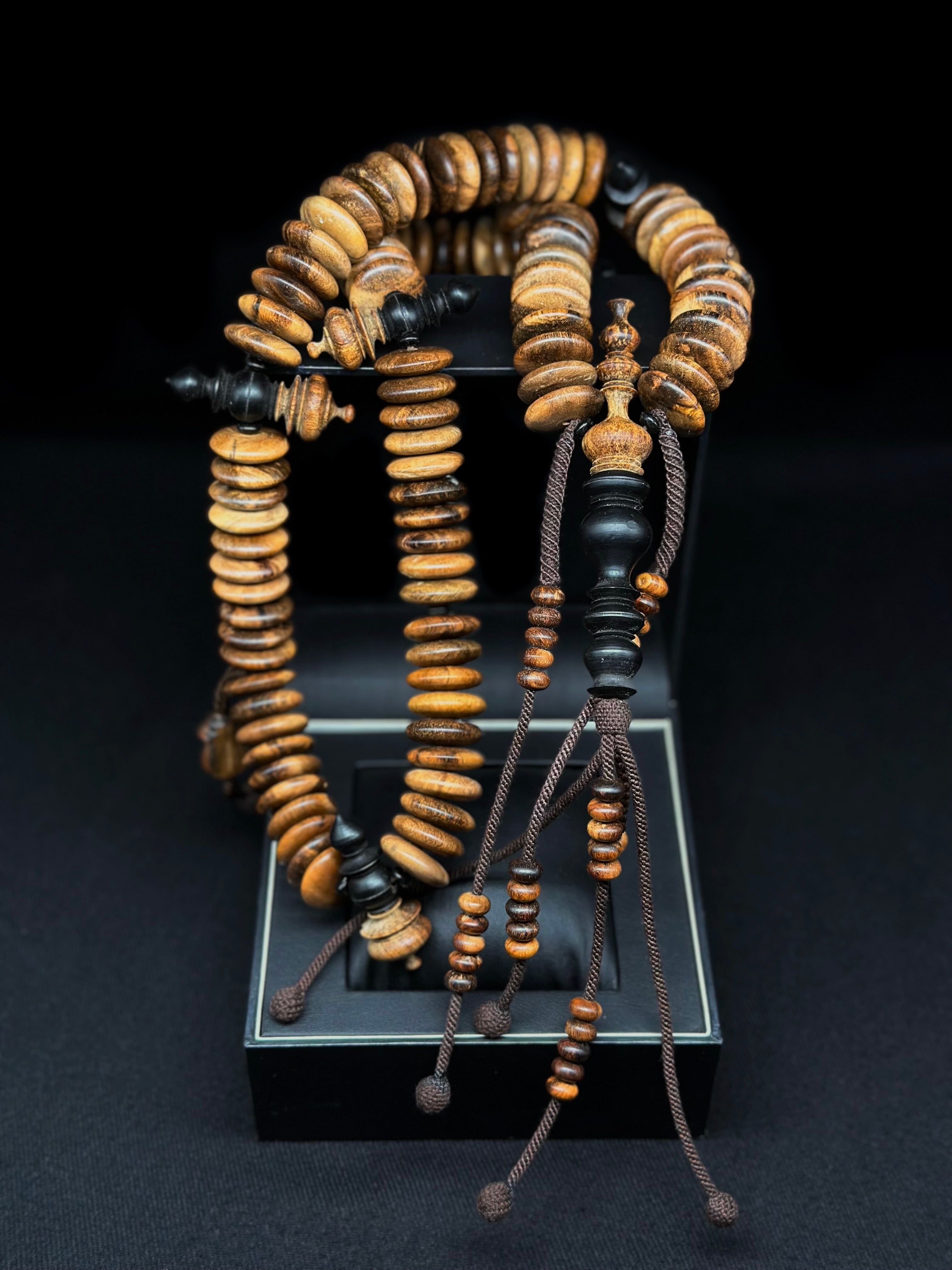 Pure Oud Agarwood x Ebony Tasbih (Fragrant XL)