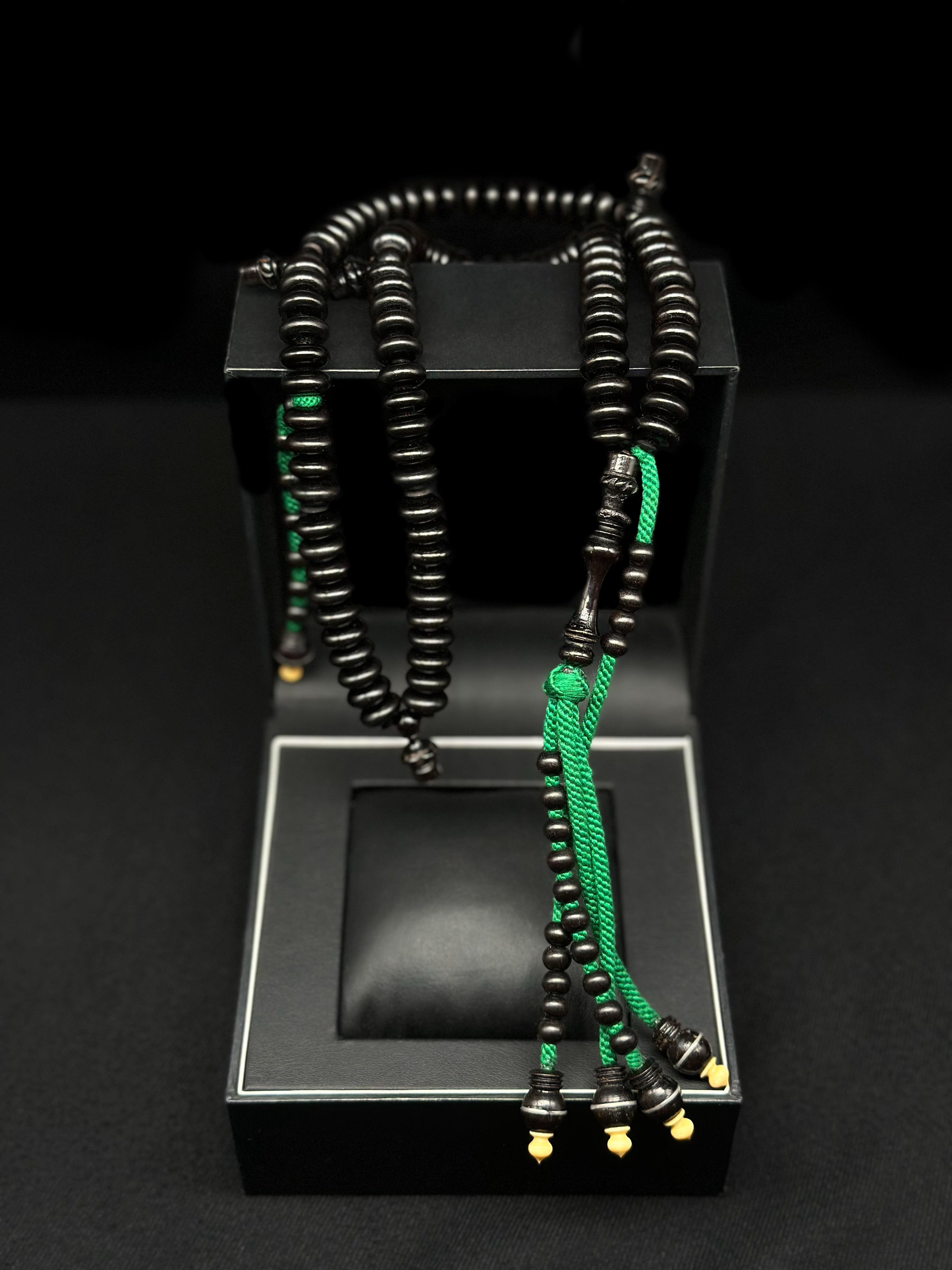 Pure Ebony Tasbih Rumi Model