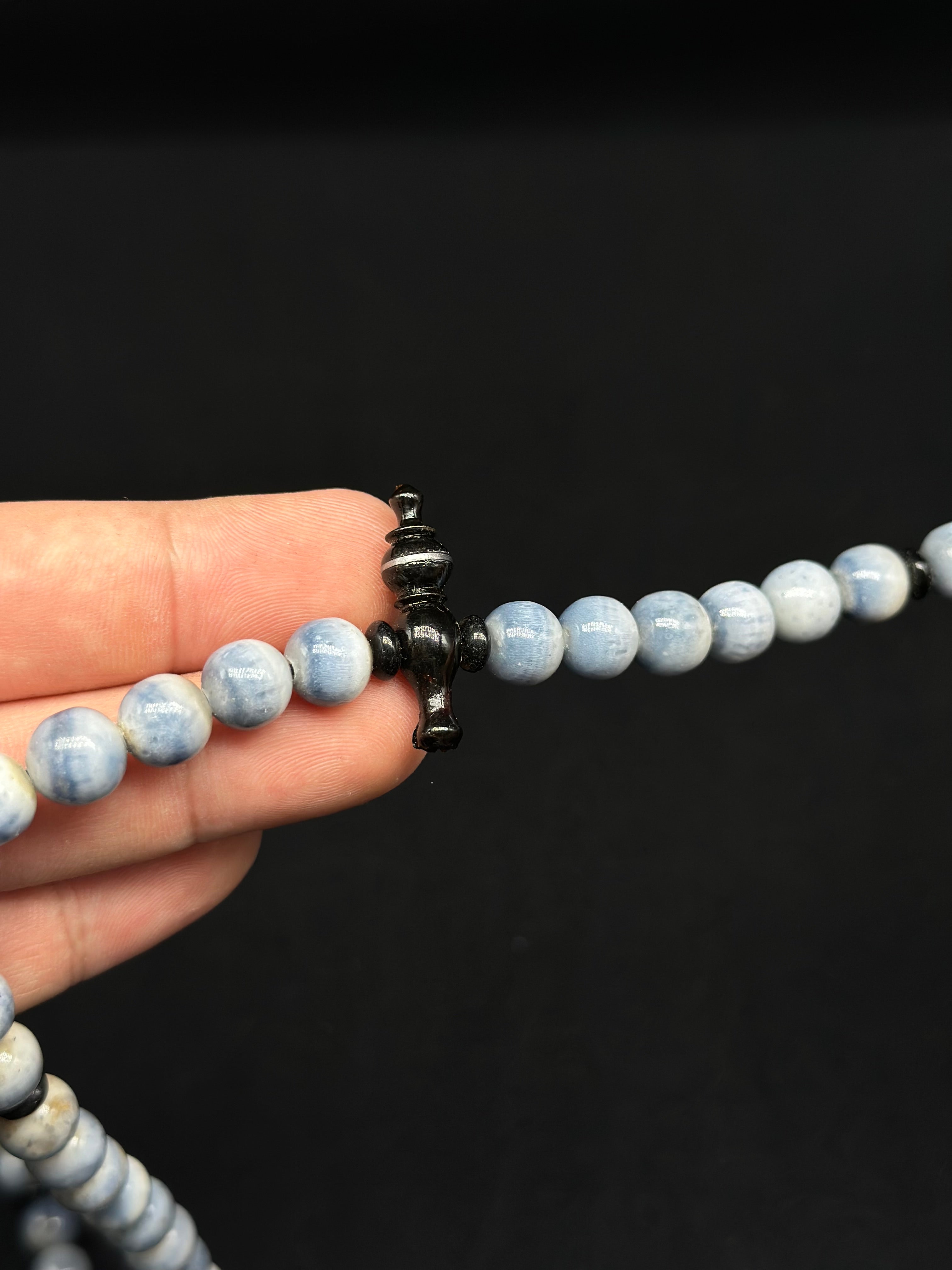 Blue Marjan x Black Yusr Tasbih