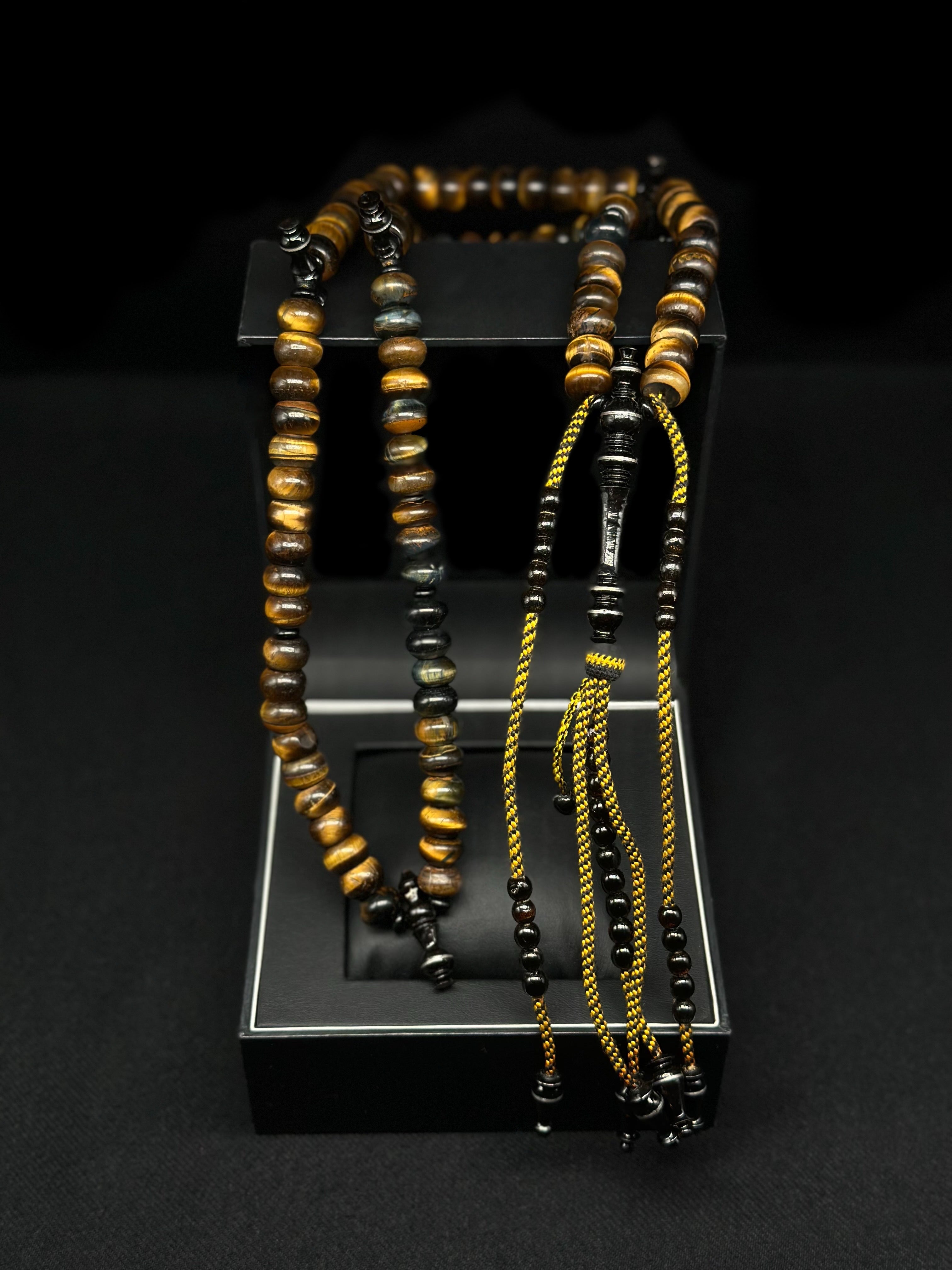 Tiger Eye x Black Yusr Tasbih