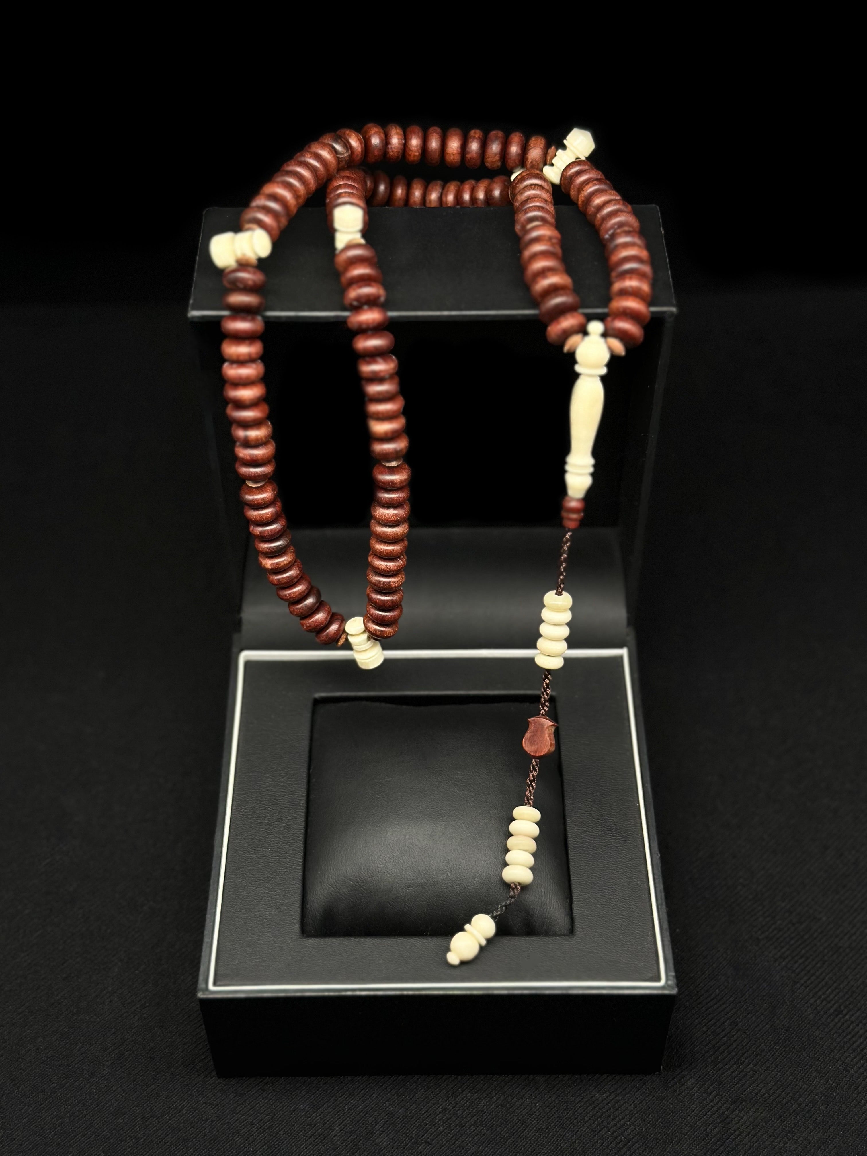 Dragonwood x Cow Bone Tasbih Prayer Beads (Adjustable)