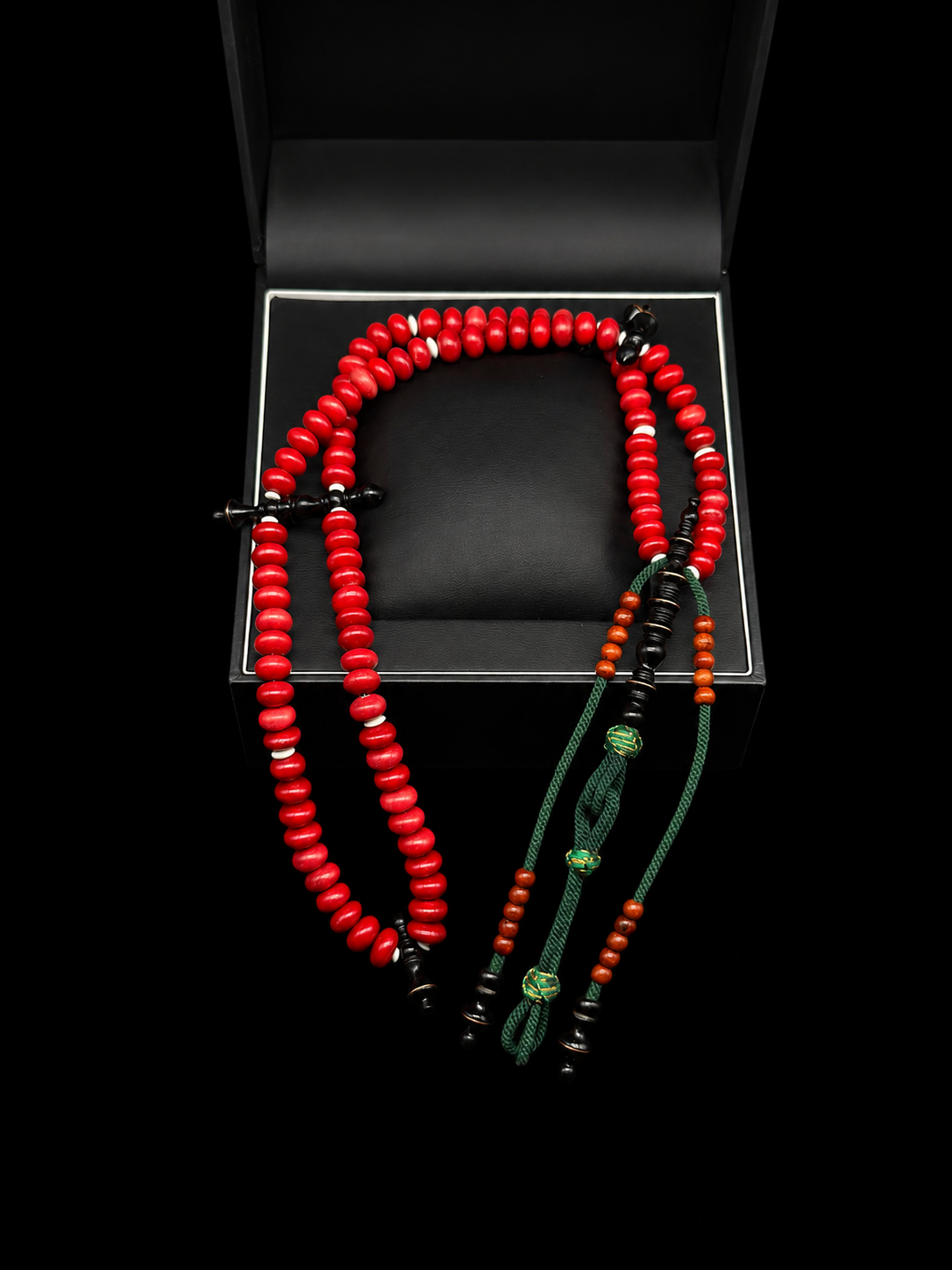 Pocket Red Marjan x Ebony Tasbih
