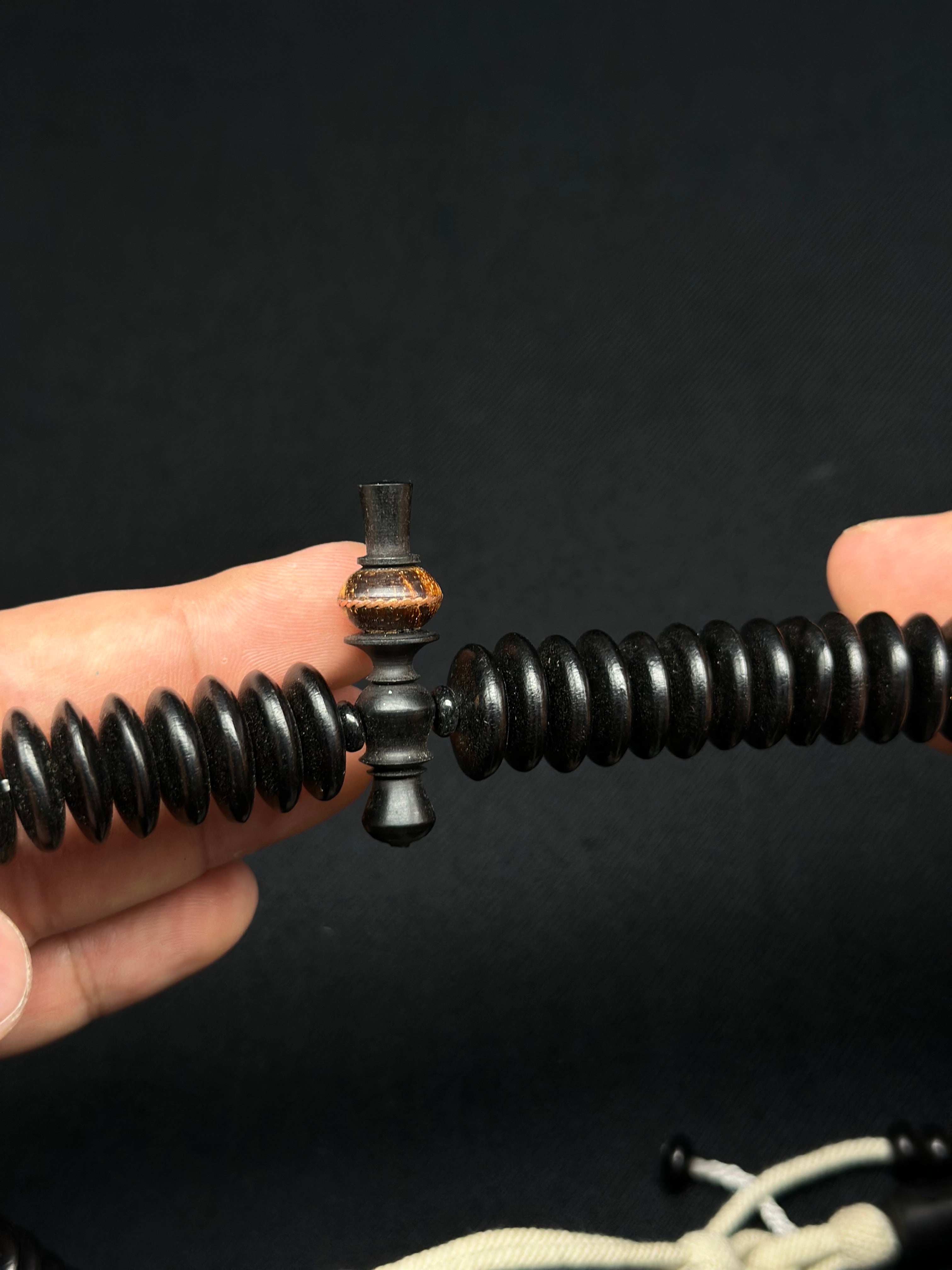 Pure Ebony x Oud Agarwood Darqawi Tasbih Rumi Model (XL)
