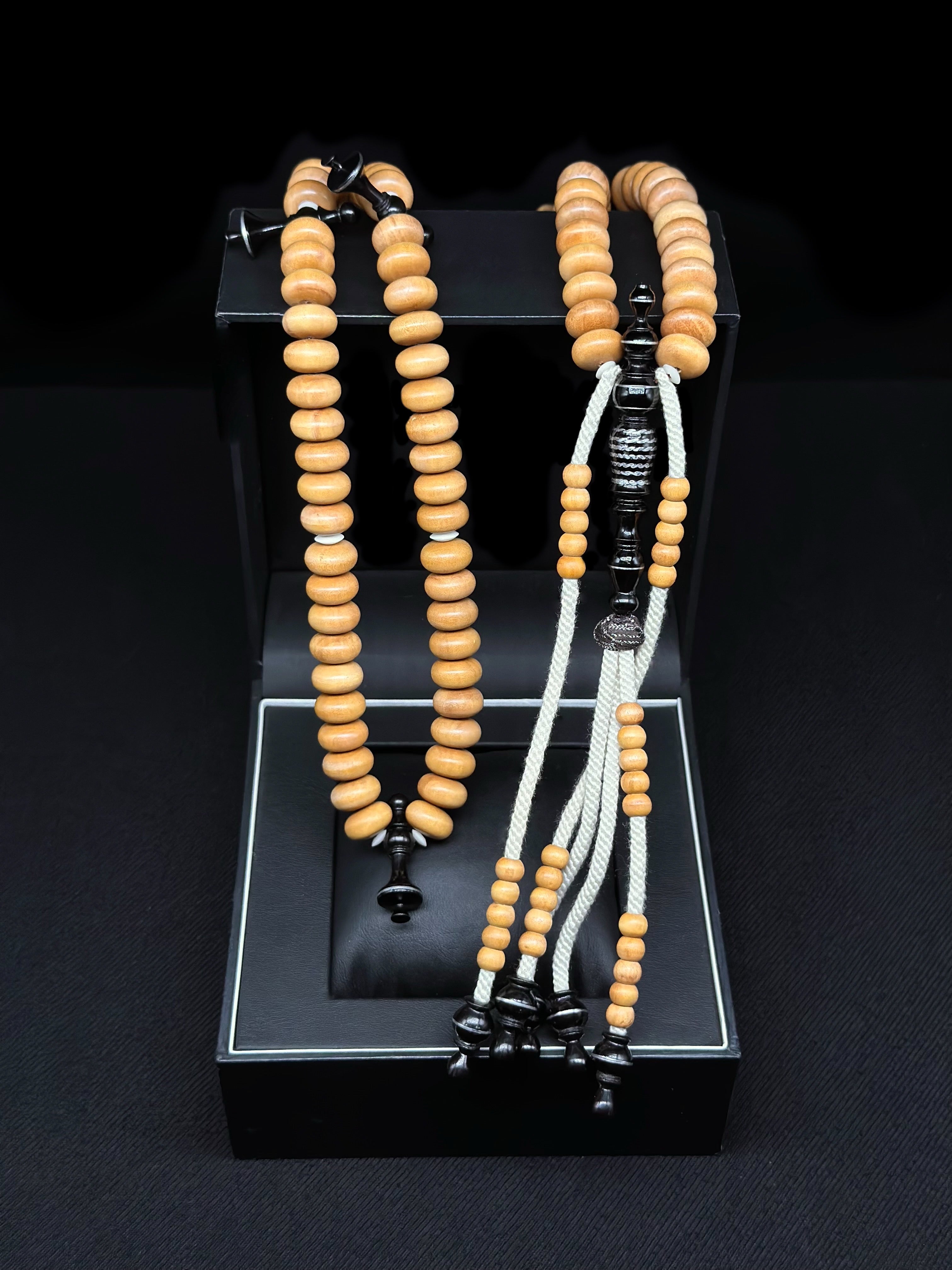 Pure Sandalwood x Ebony Tasbih (Grade A Fragrant)