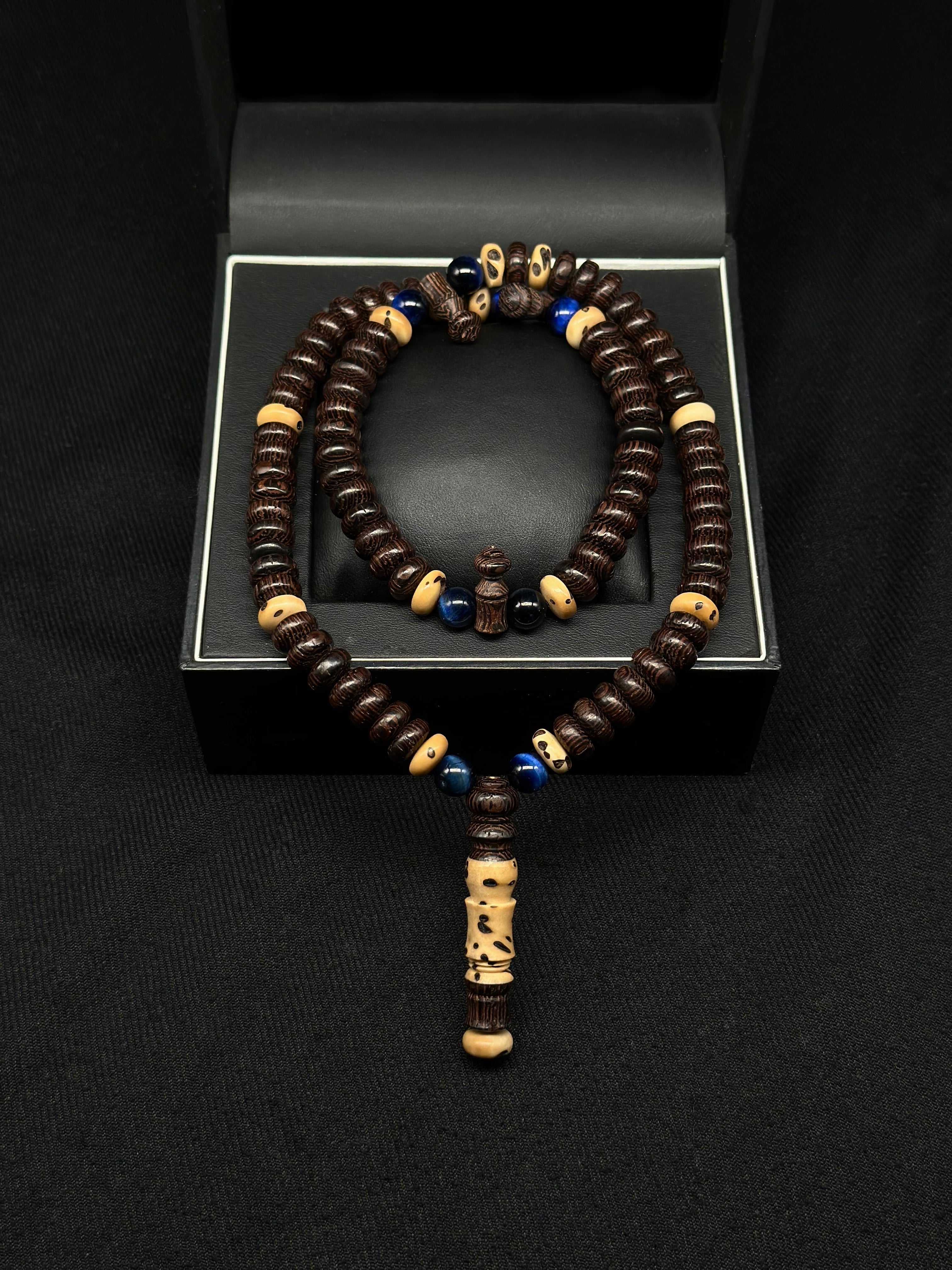 Fenji Wood x Oud Salib x Blue Tiger Eye Darqawi Tasbih