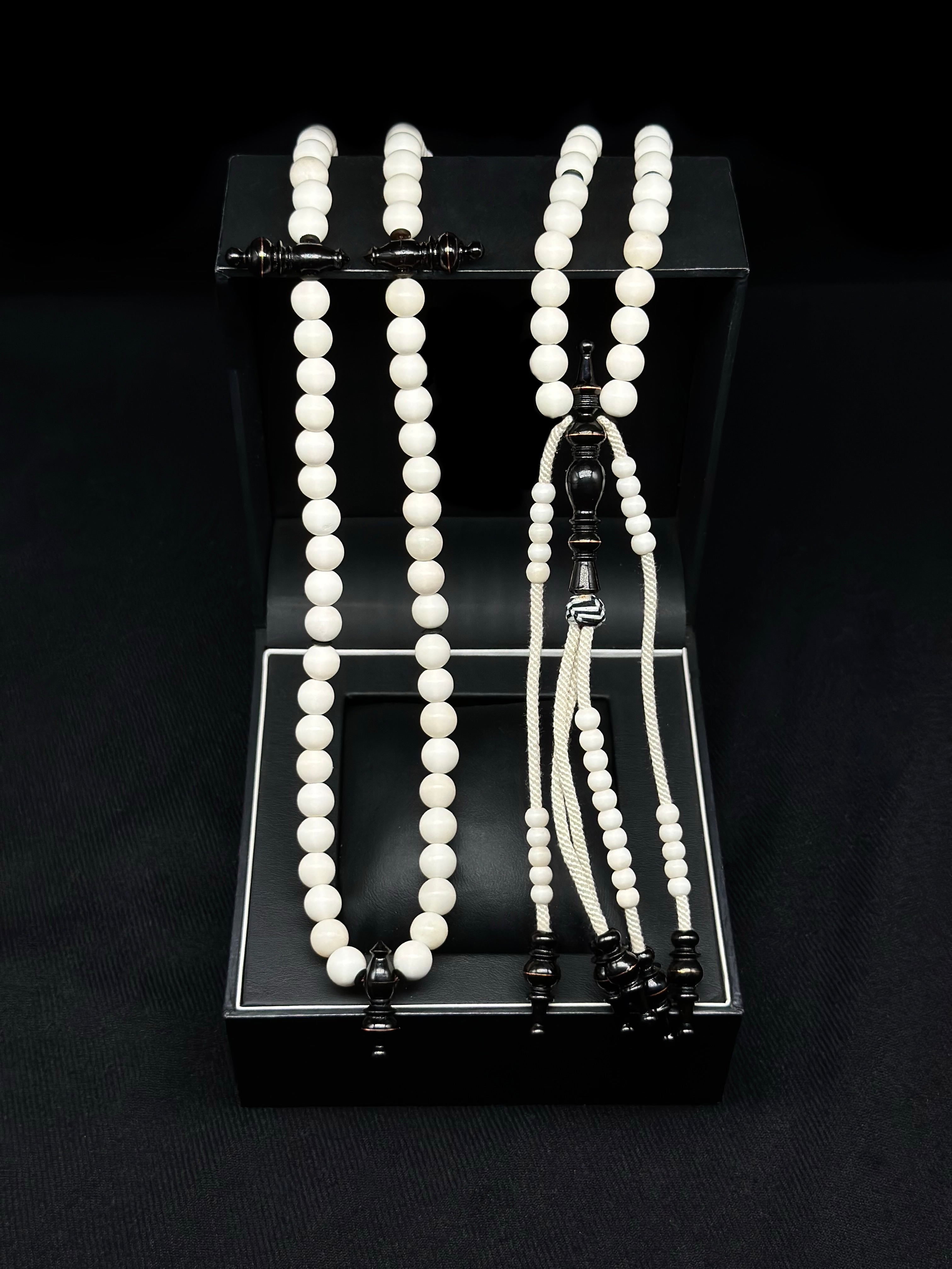 Pure Cow Bone x Ebony Tasbih