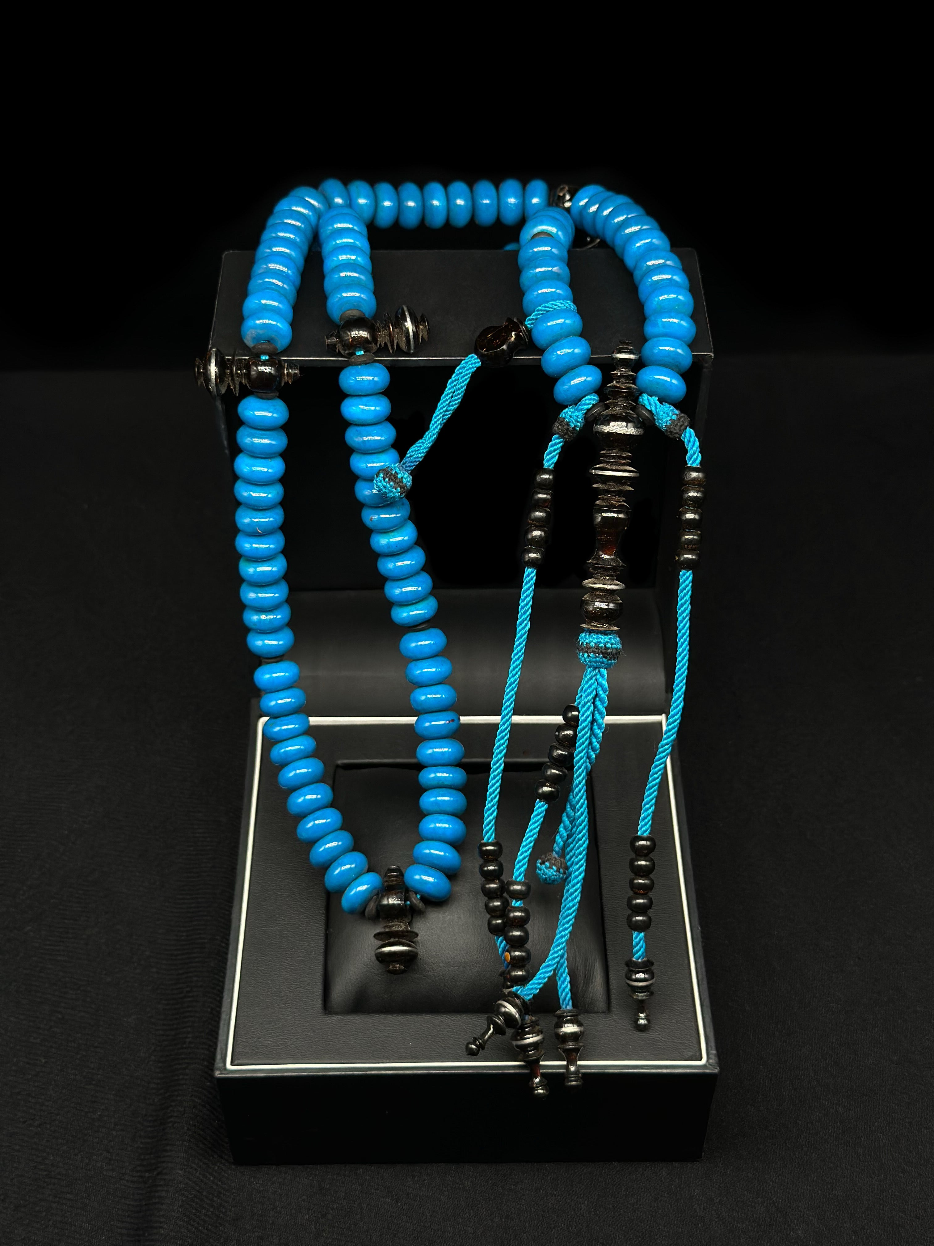 Blue Marjan x Black Yusr Tasbih