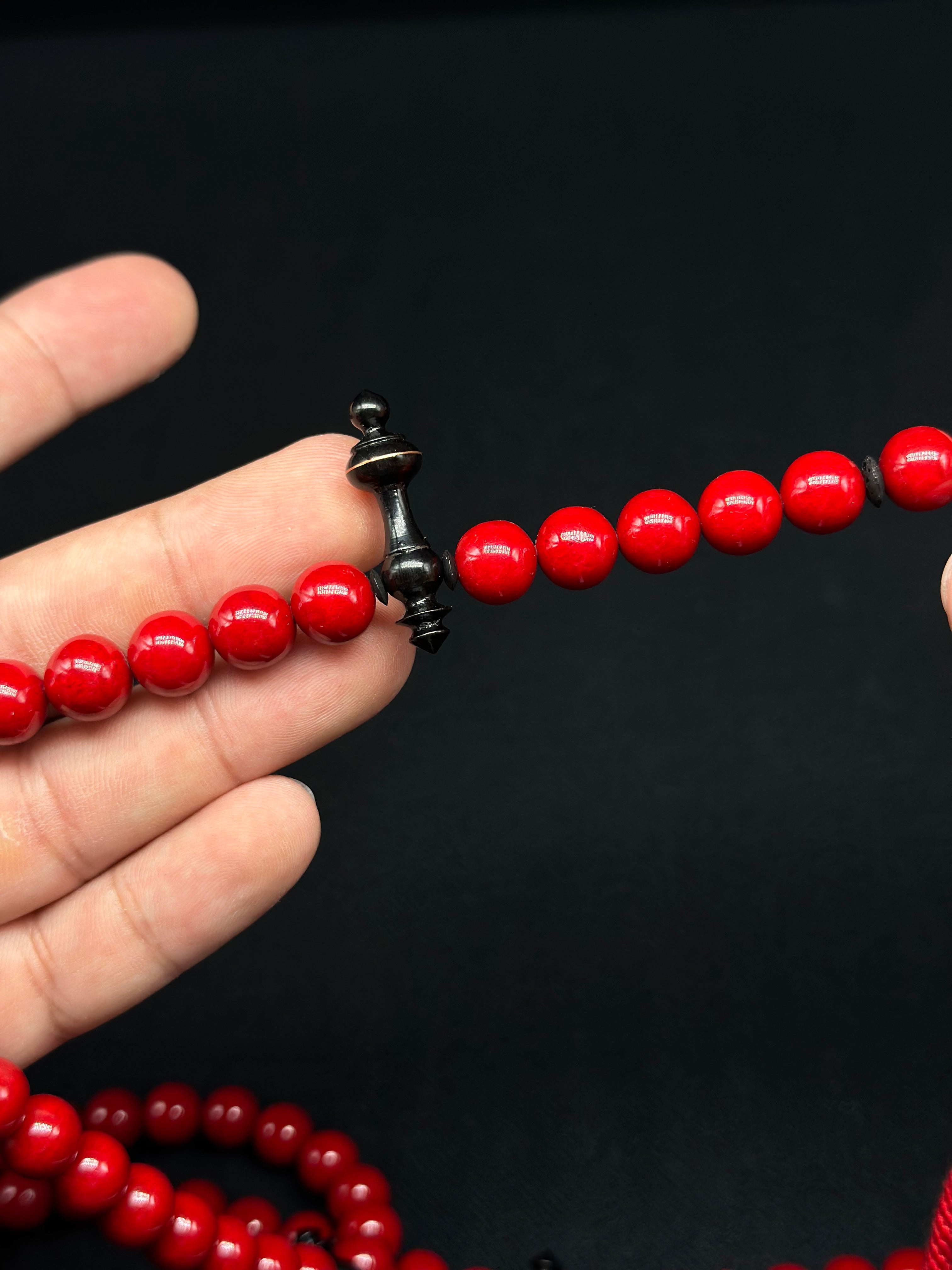 Red Marjan x Ebony Tasbih