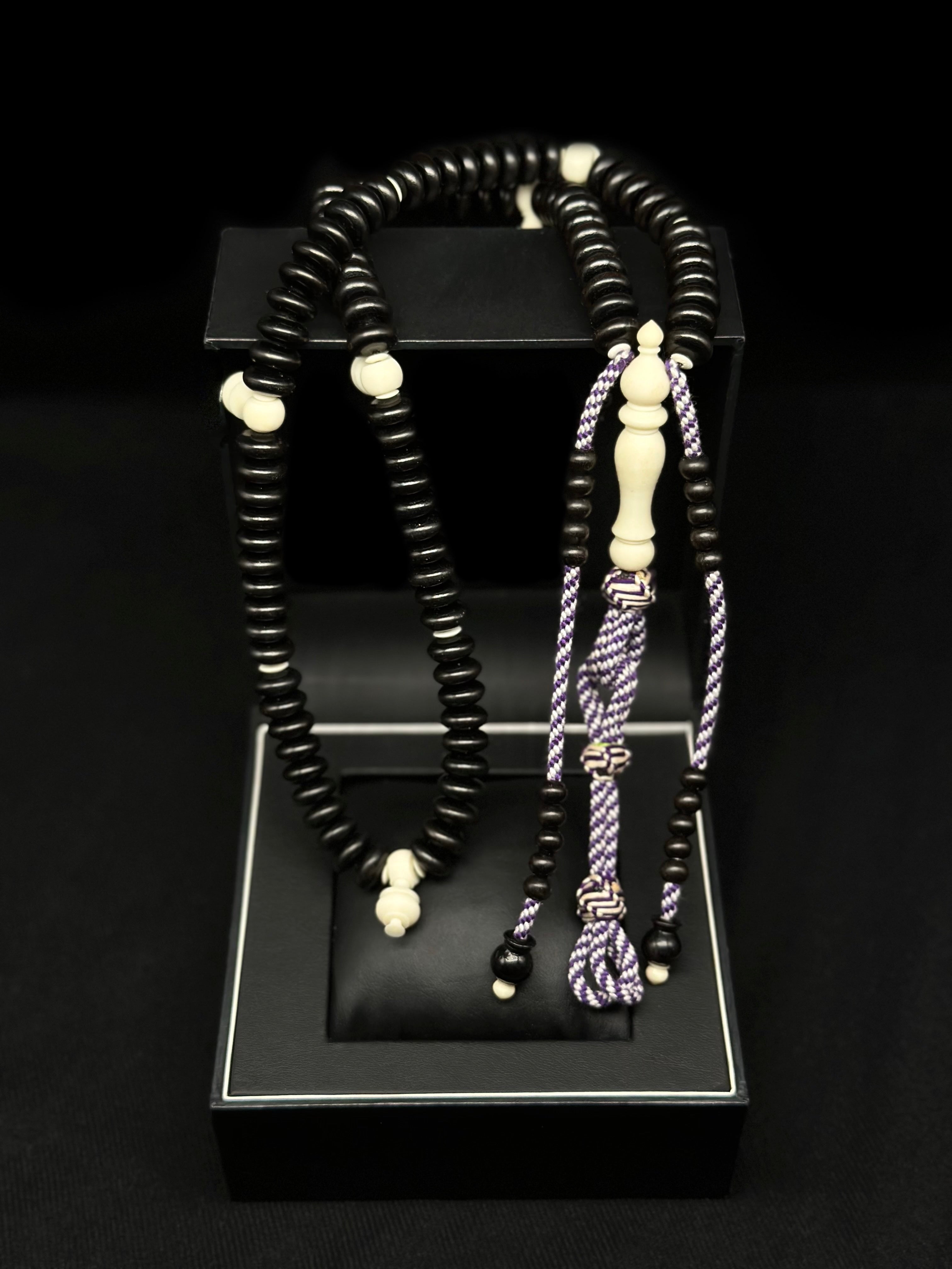 Pure Ebony x Cow Bone Tasbih