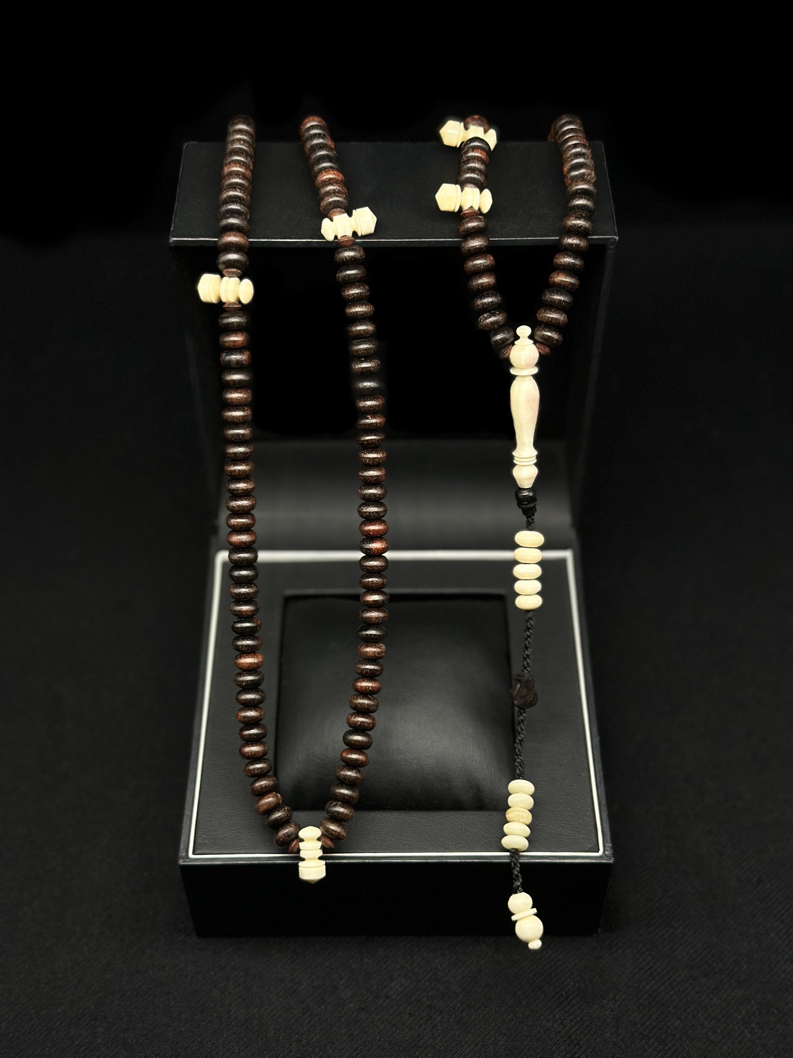 Ebony x Cow Bone Tasbih 200 (Adjustable)