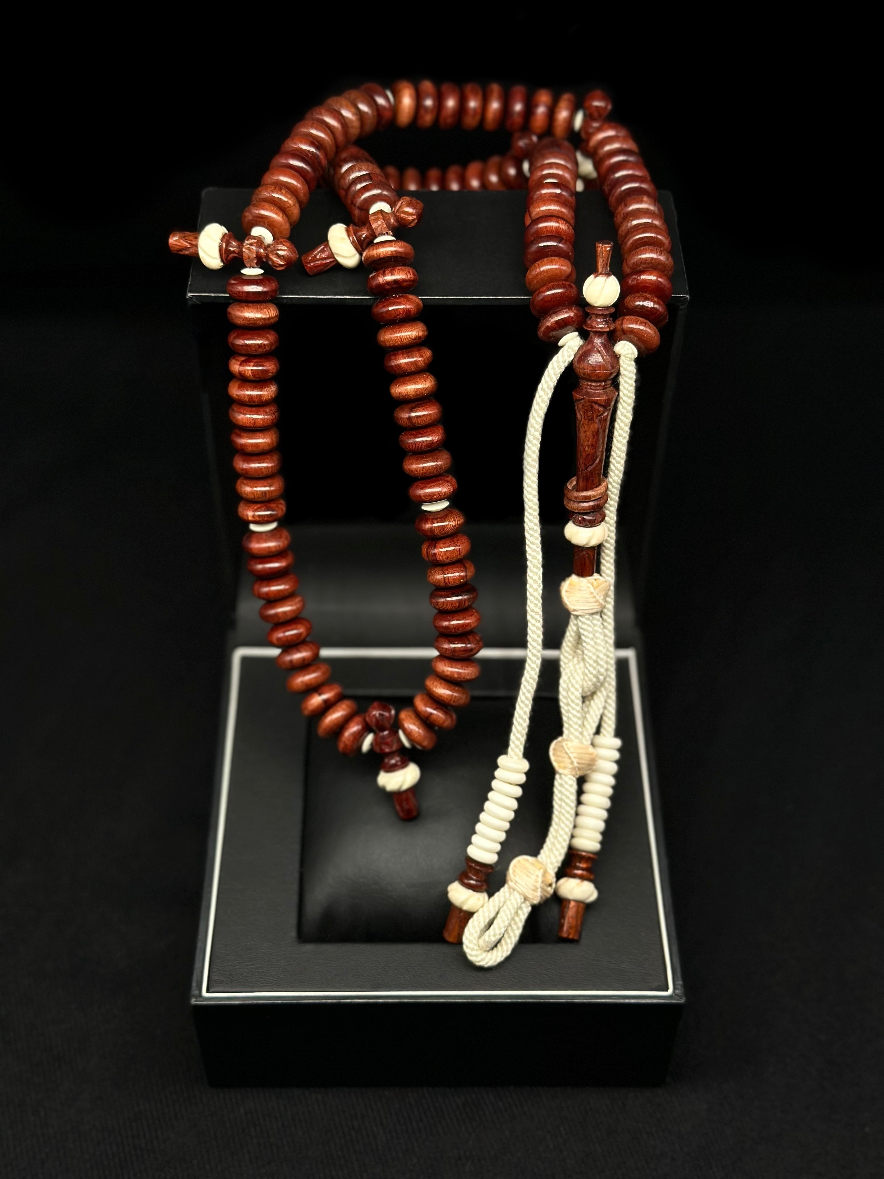 Pure Dragonwood x Cow Bone Tasbih Rumi Model