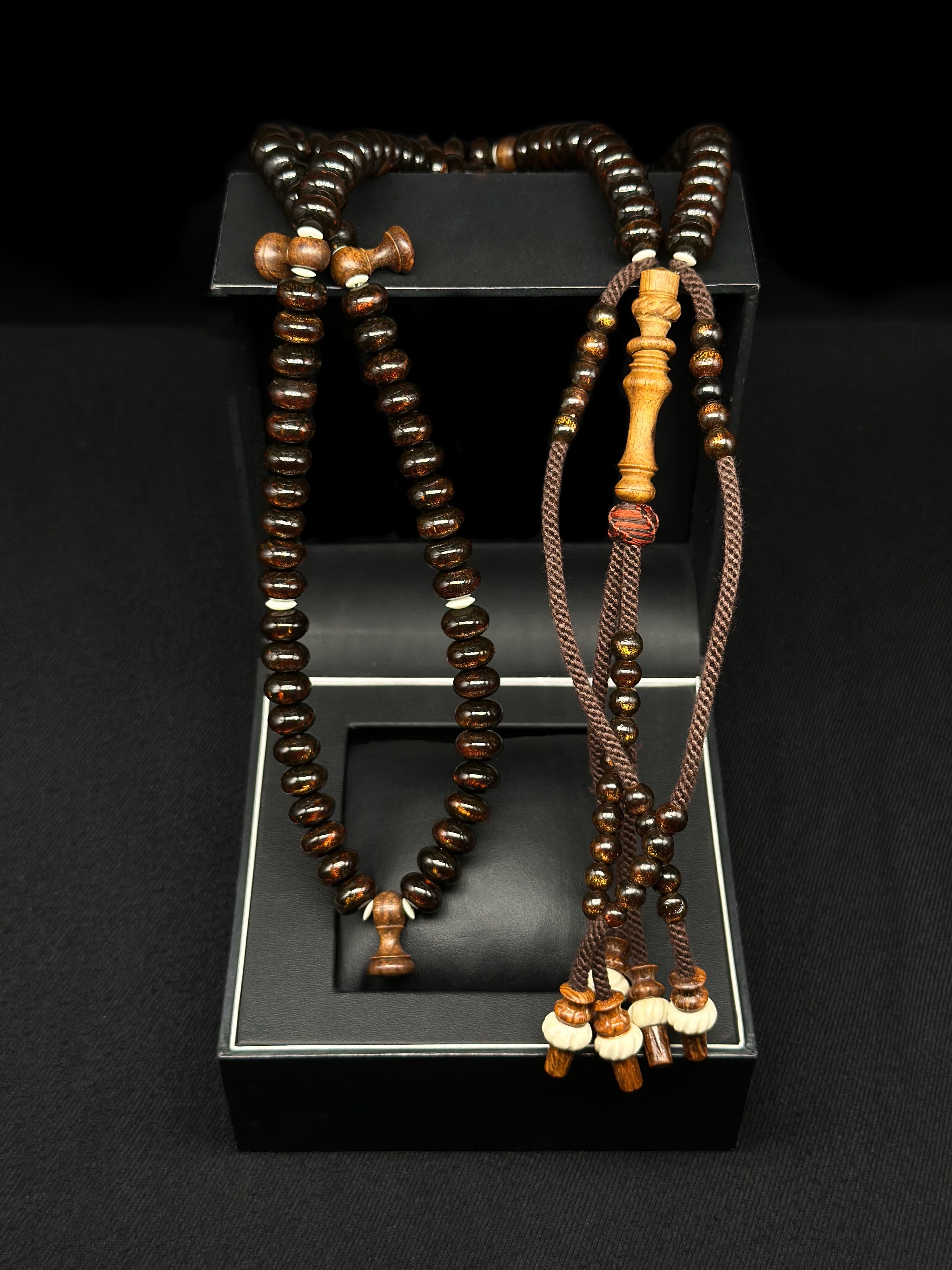 Pure Gold Yusr x Oud Agarwood Tasbih Rumi Model