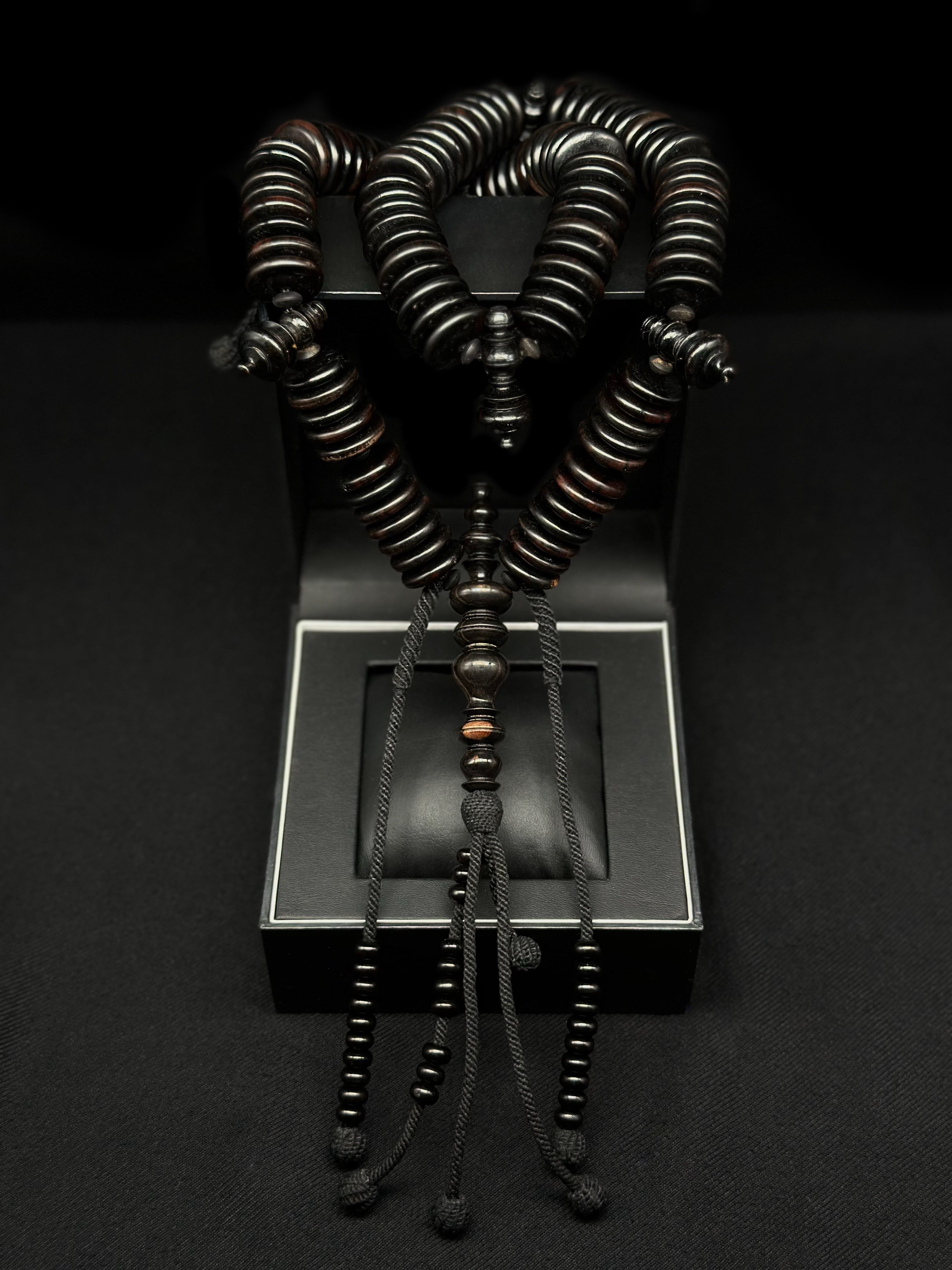 Pure Ebony Tasbih (XL)