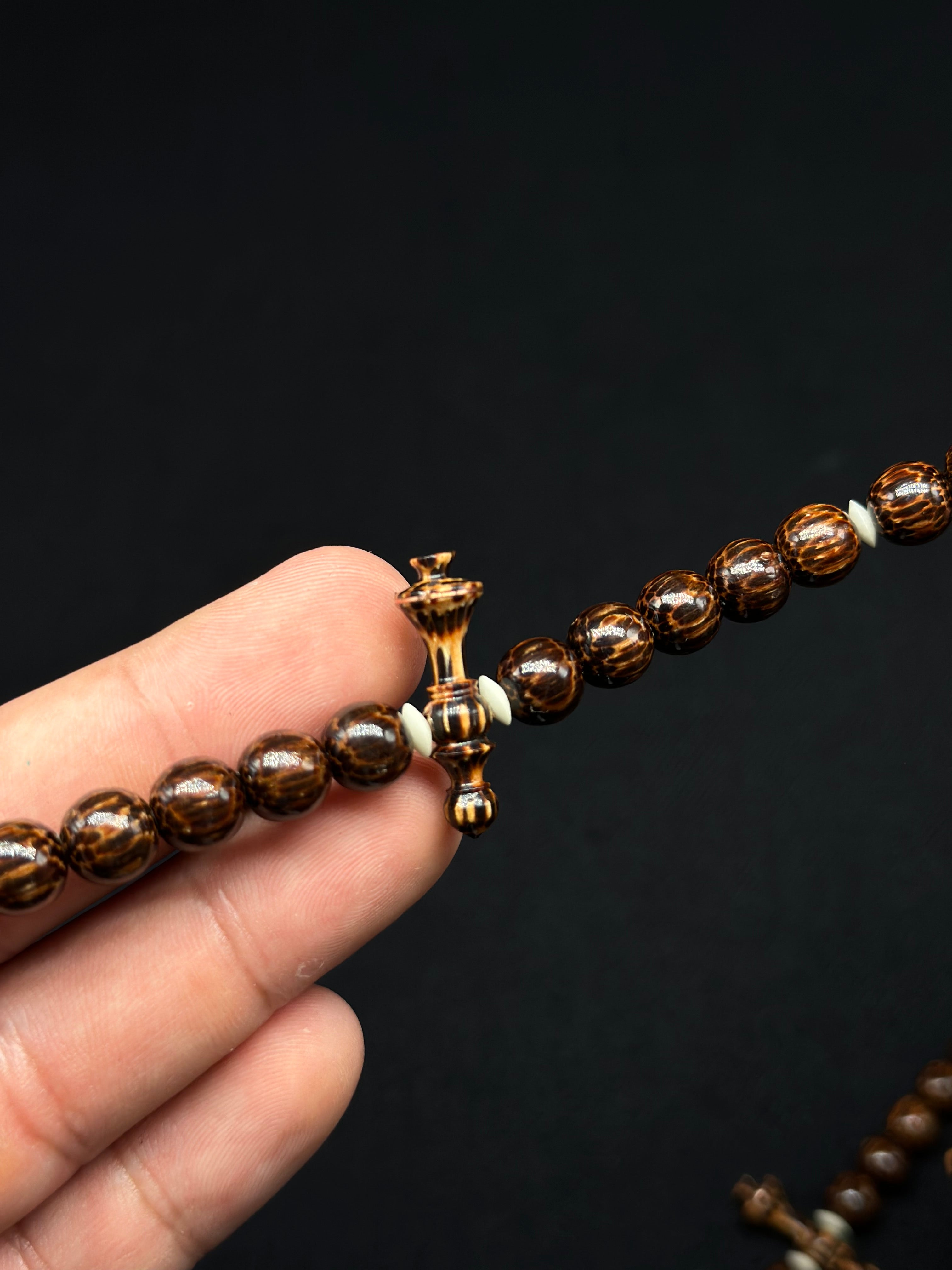 Pure Black Liwung Wood Tasbih
