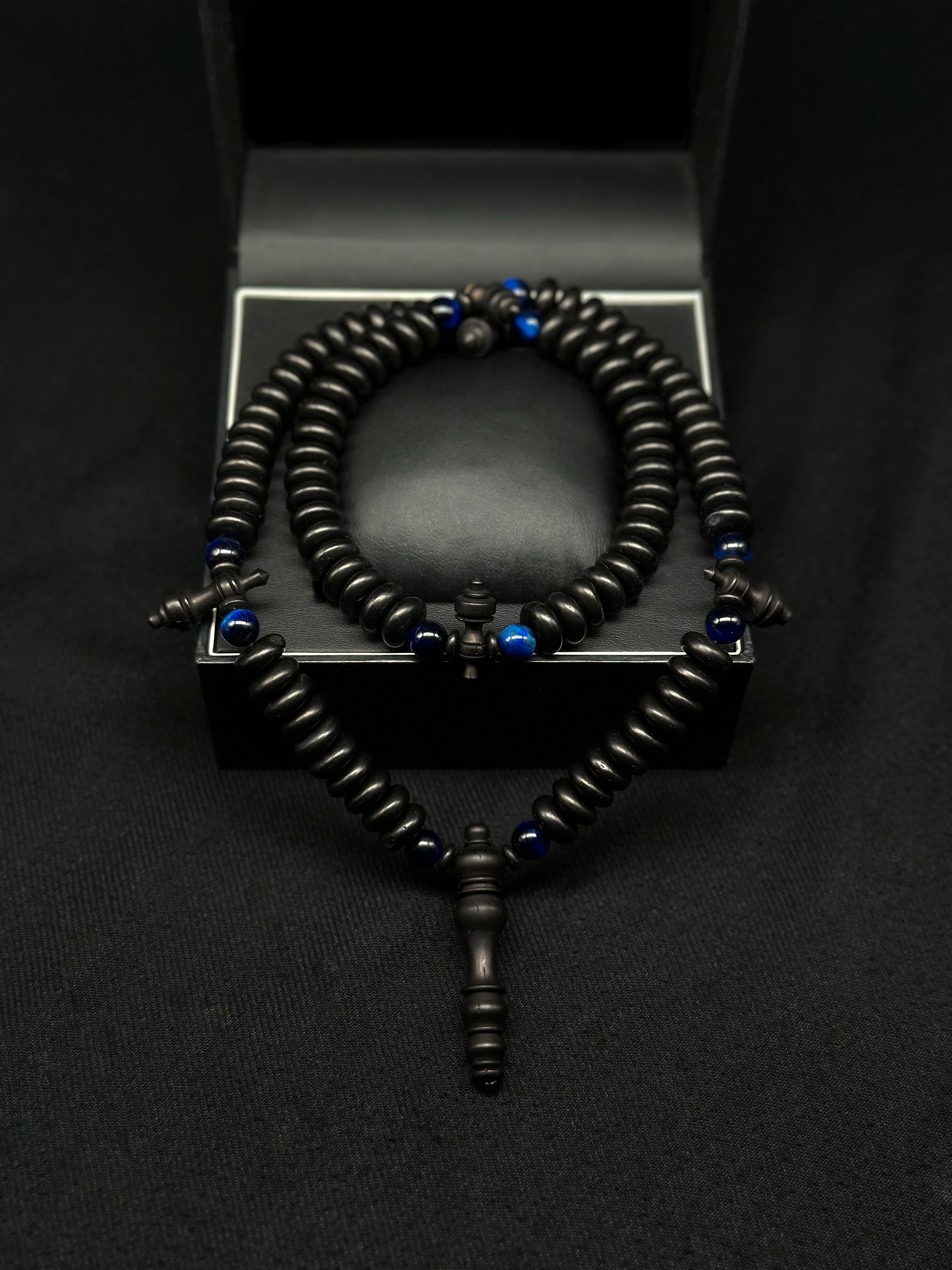 Ebony x Blue Tiger Eye Tasbih