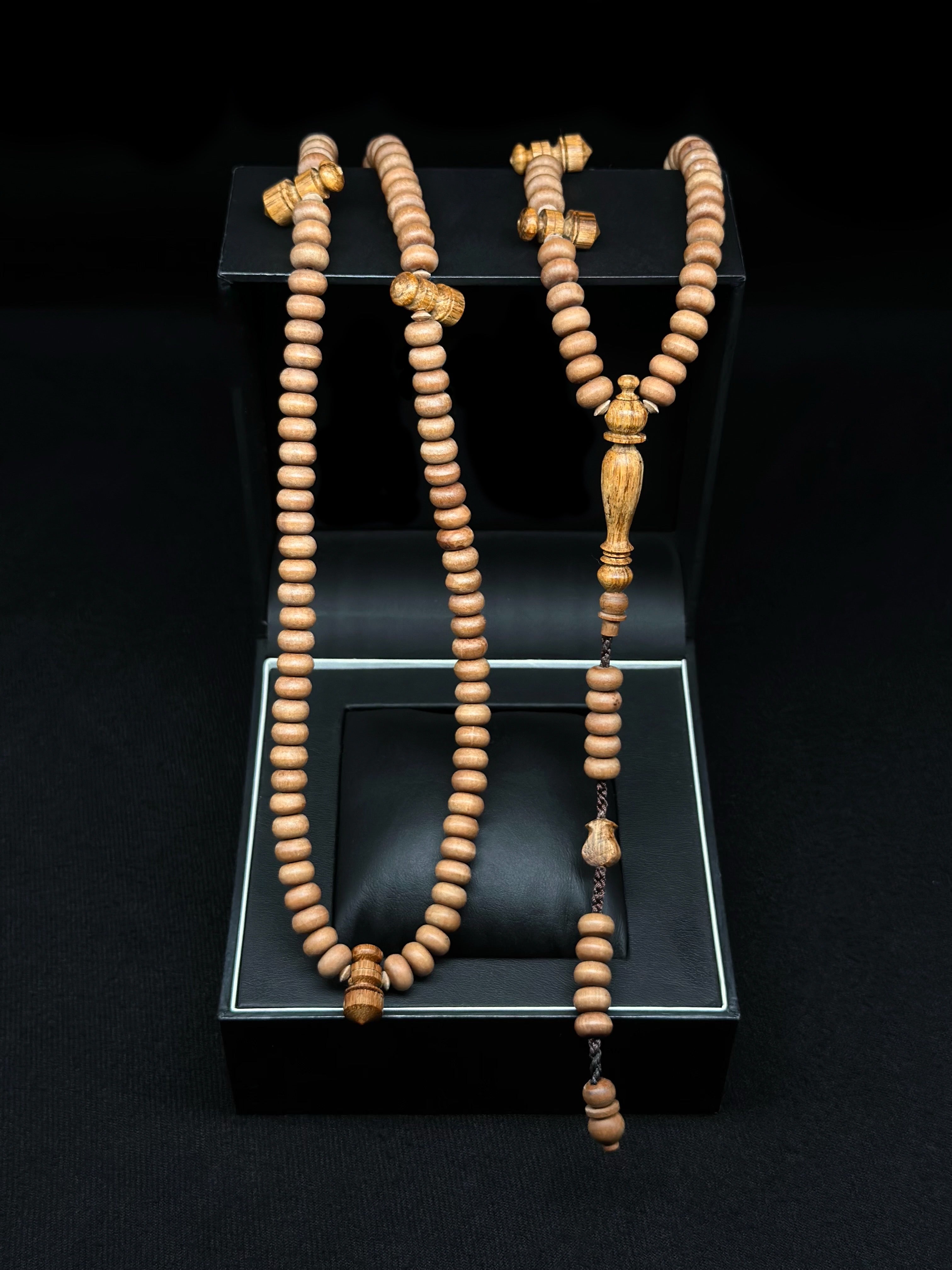 Adjustable Sandalwood x Oud Agarwood Tasbih 200 Beads