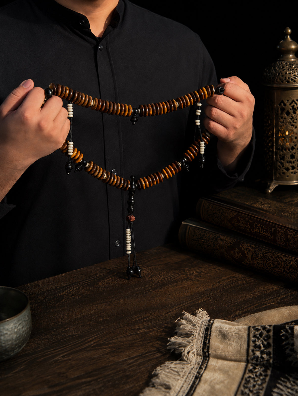Grade A Oud Agarwood x Ebony Tasbih (XL)