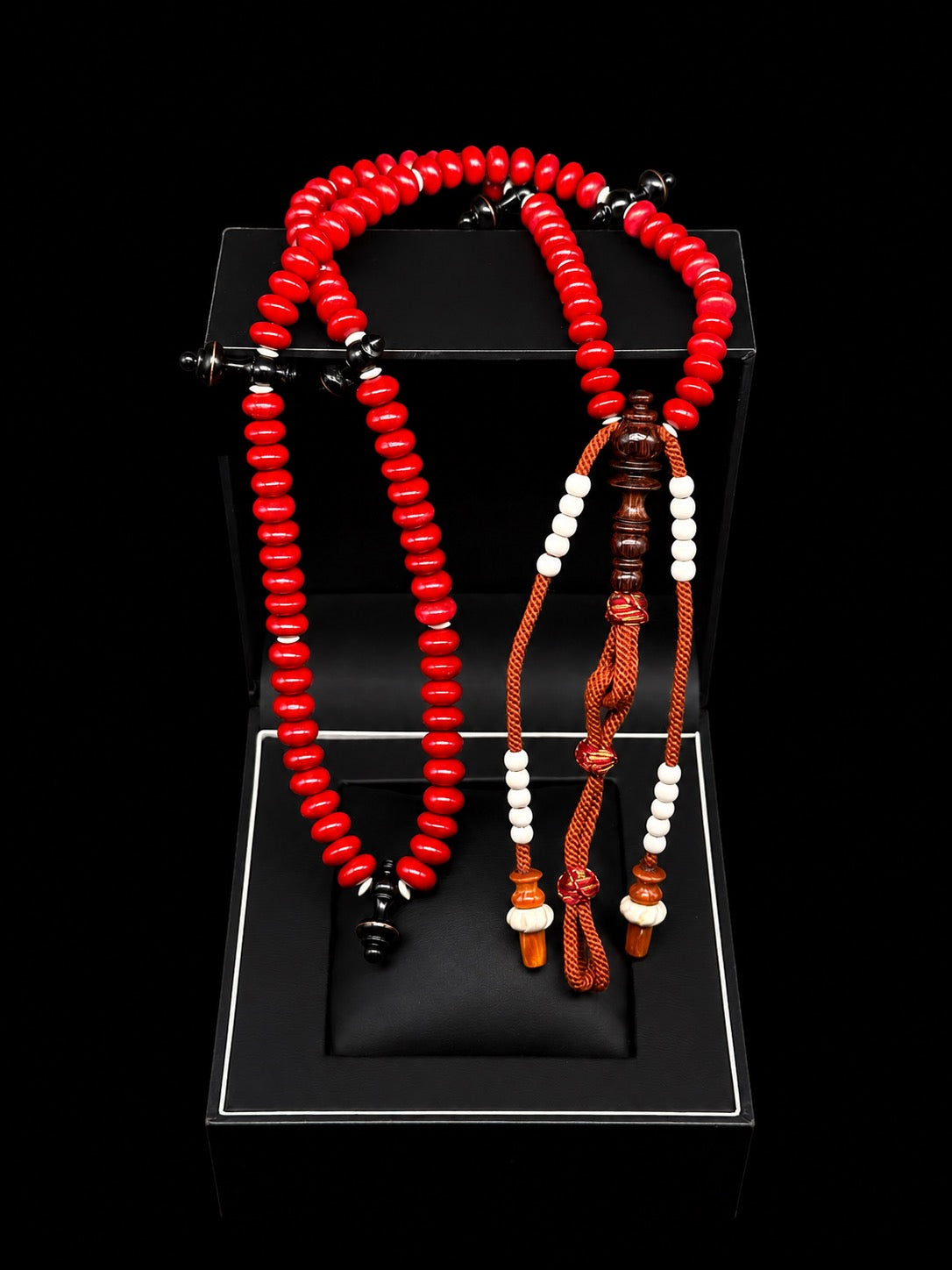 Red Marjan x Ebony x Agathis x Tamarind x Bone Tasbih (S)
