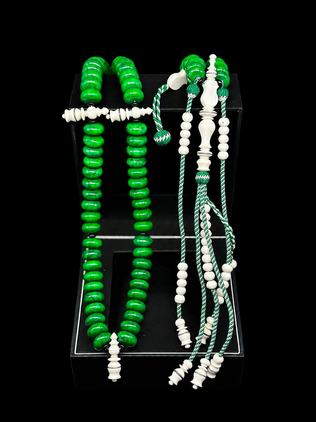 Green Marjan x Bone Tasbih (L)