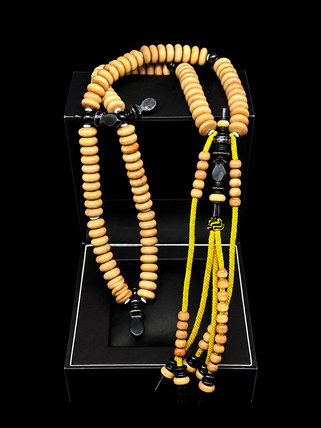 Grade A King Sandalwood x Ebony Tasbih Sandala x Rumi Model (Fragrant)