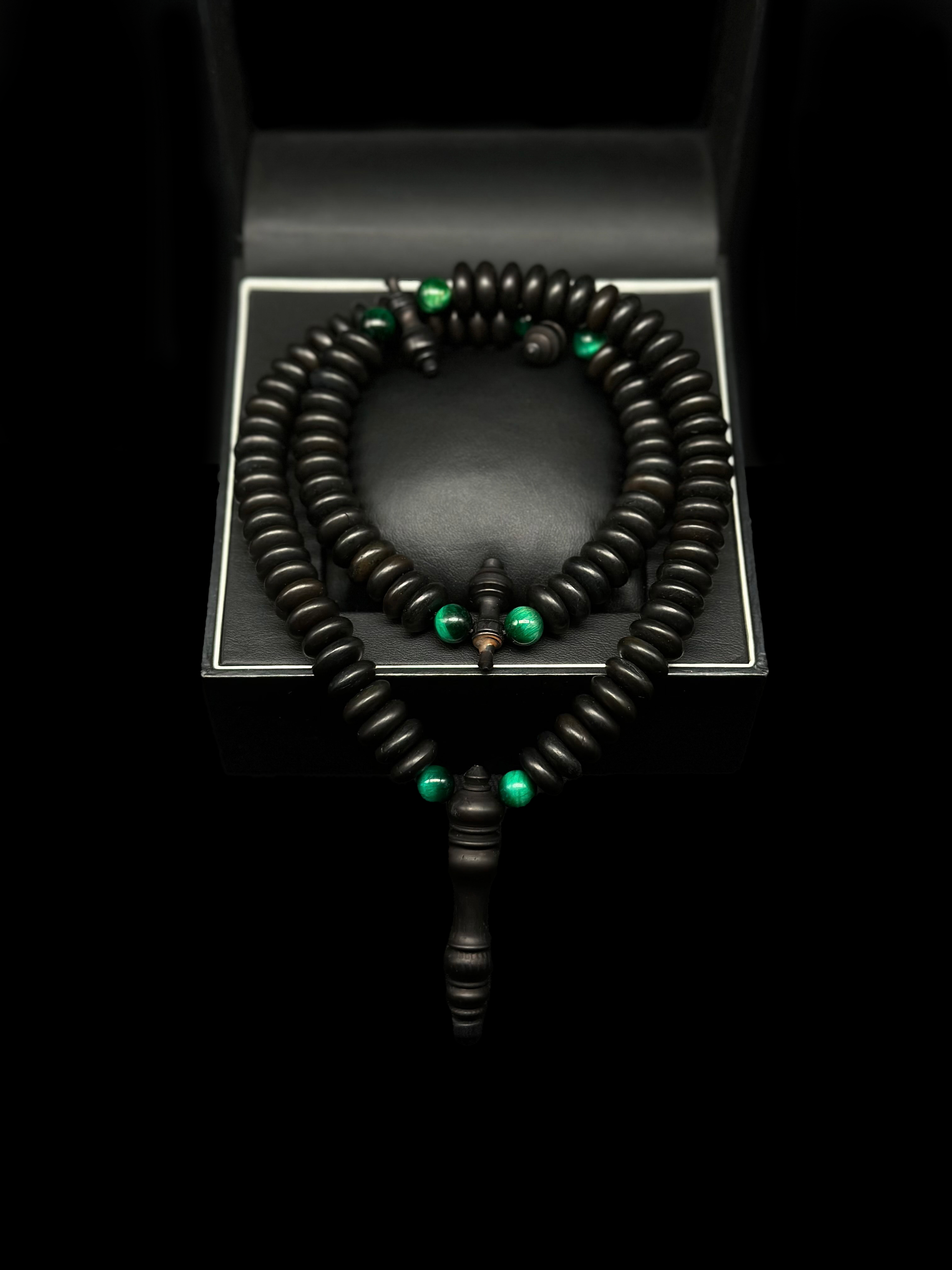 Ebony x Green Tiger Eye Darqawi Tasbih
