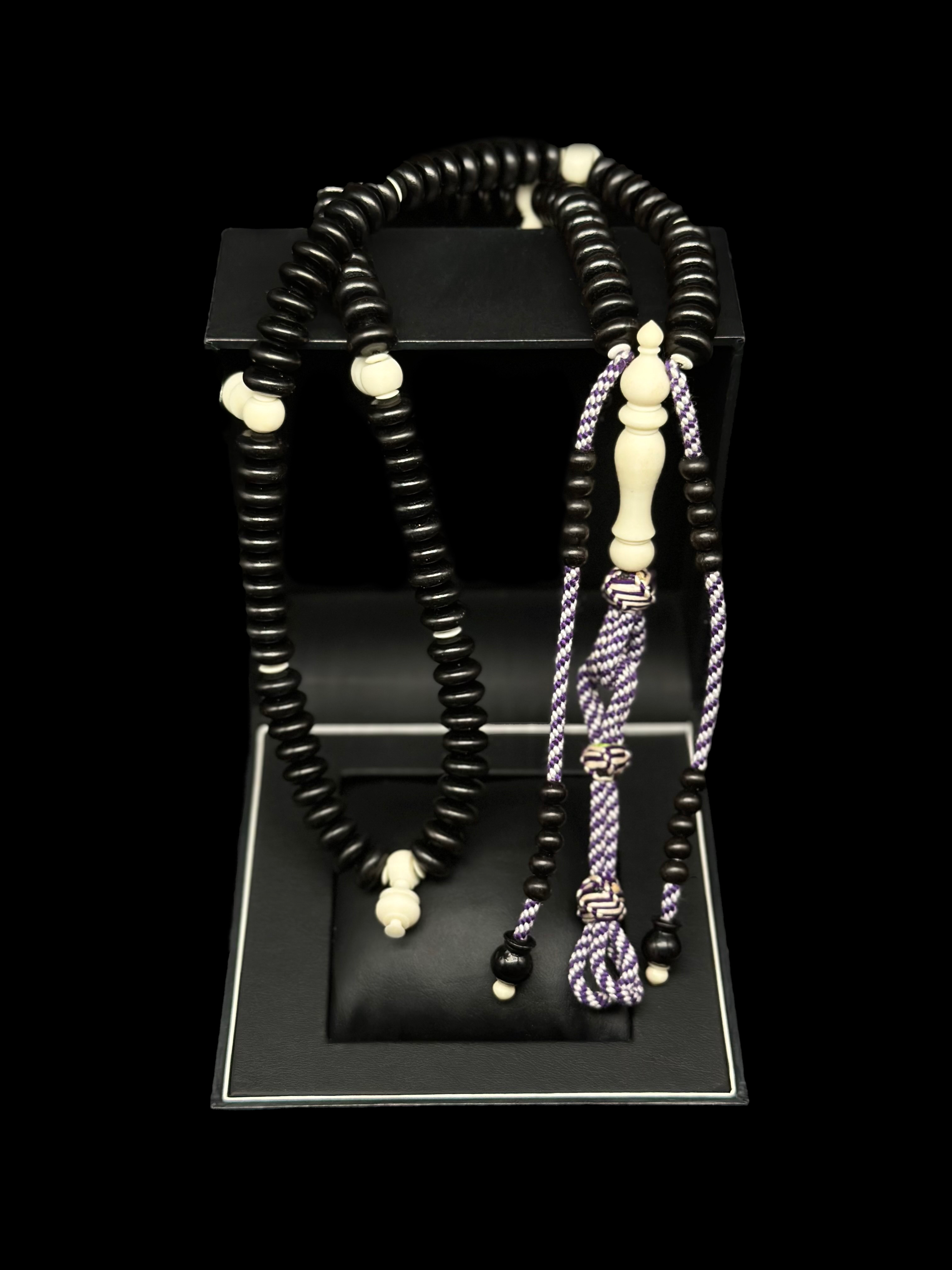 Pure Ebony x Cow Bone Tasbih