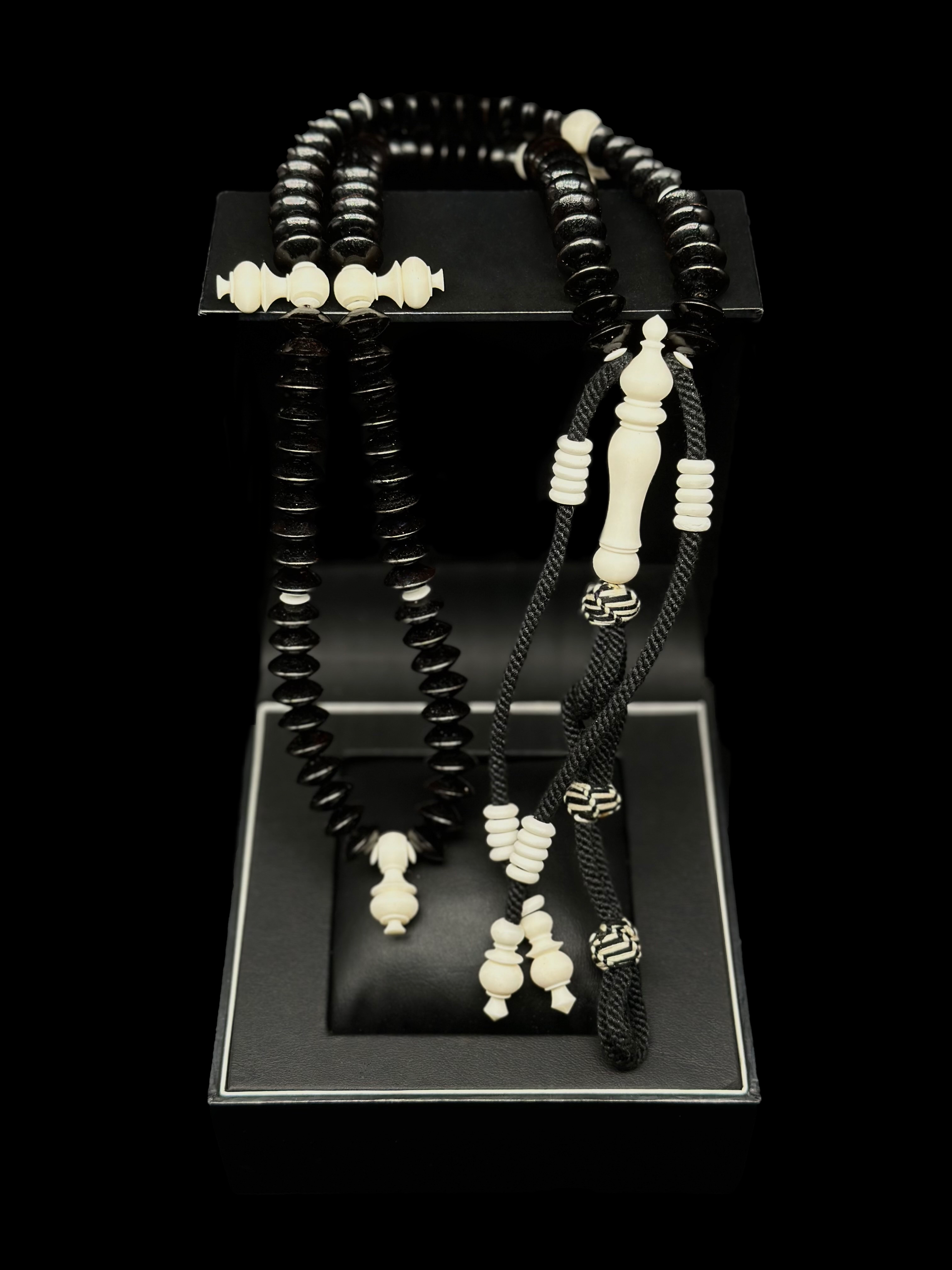 Ebony x Cow Bone Tasbih