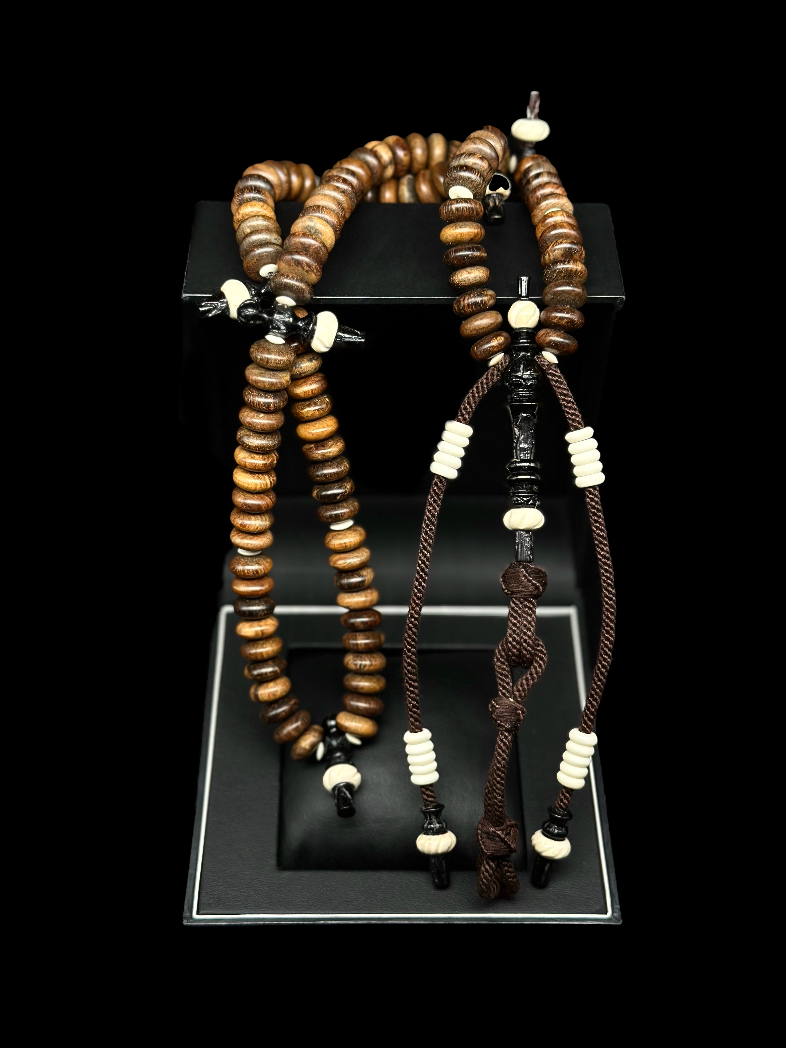 Grade A Oud Agarwood x Ebony Tasbih Rumi Model