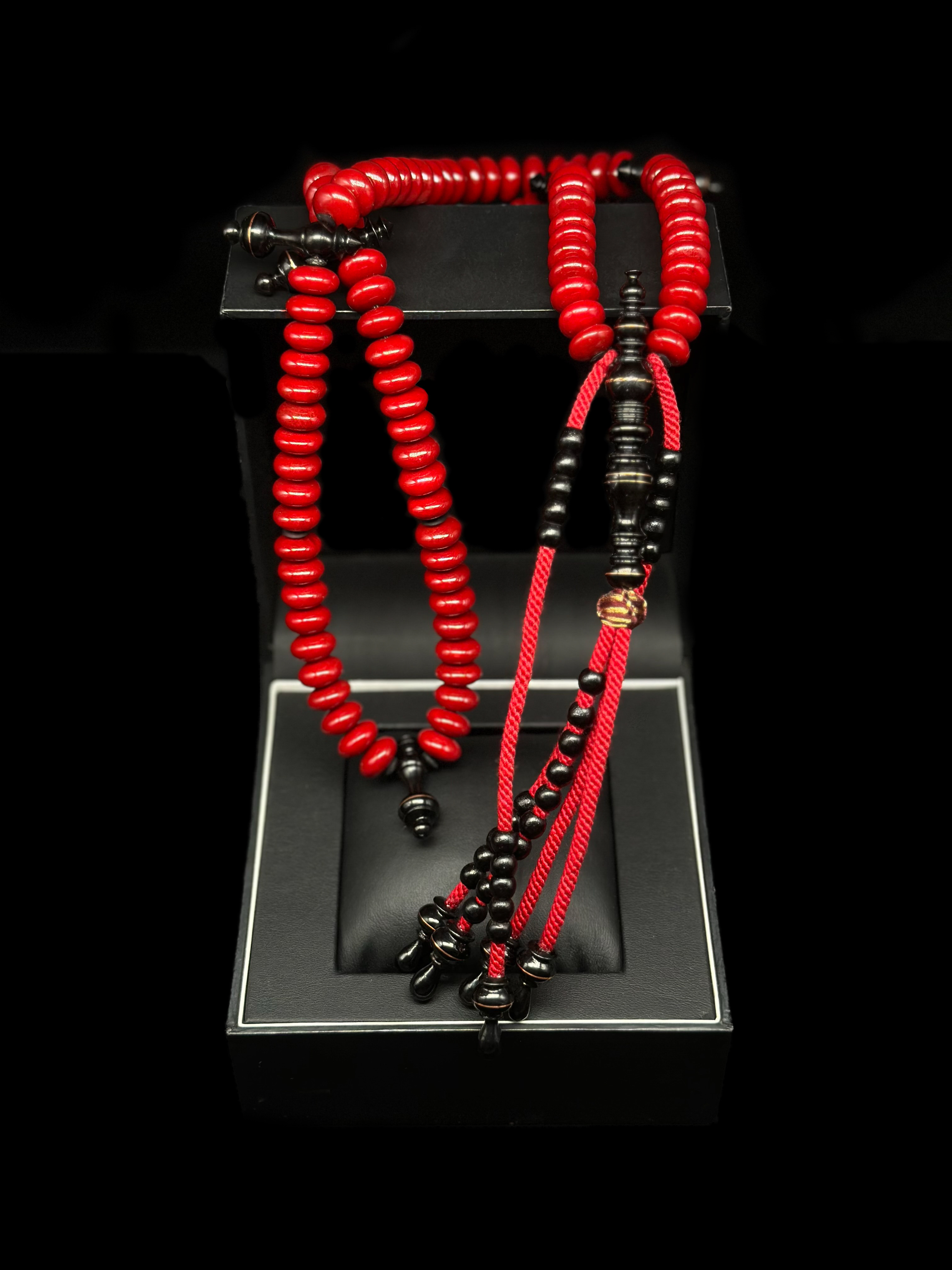 Red Marjan x Ebony Tasbih