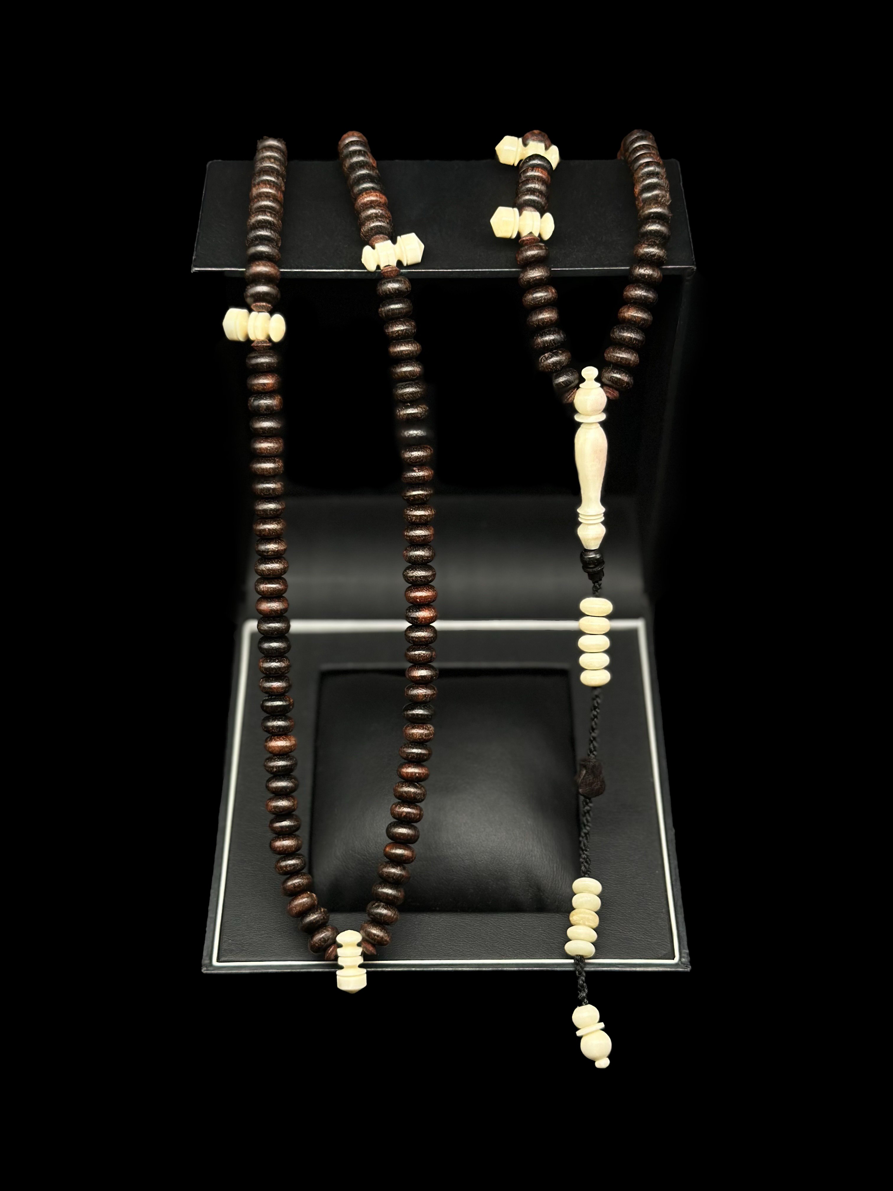 Ebony x Cow Bone Tasbih 200 (Adjustable)