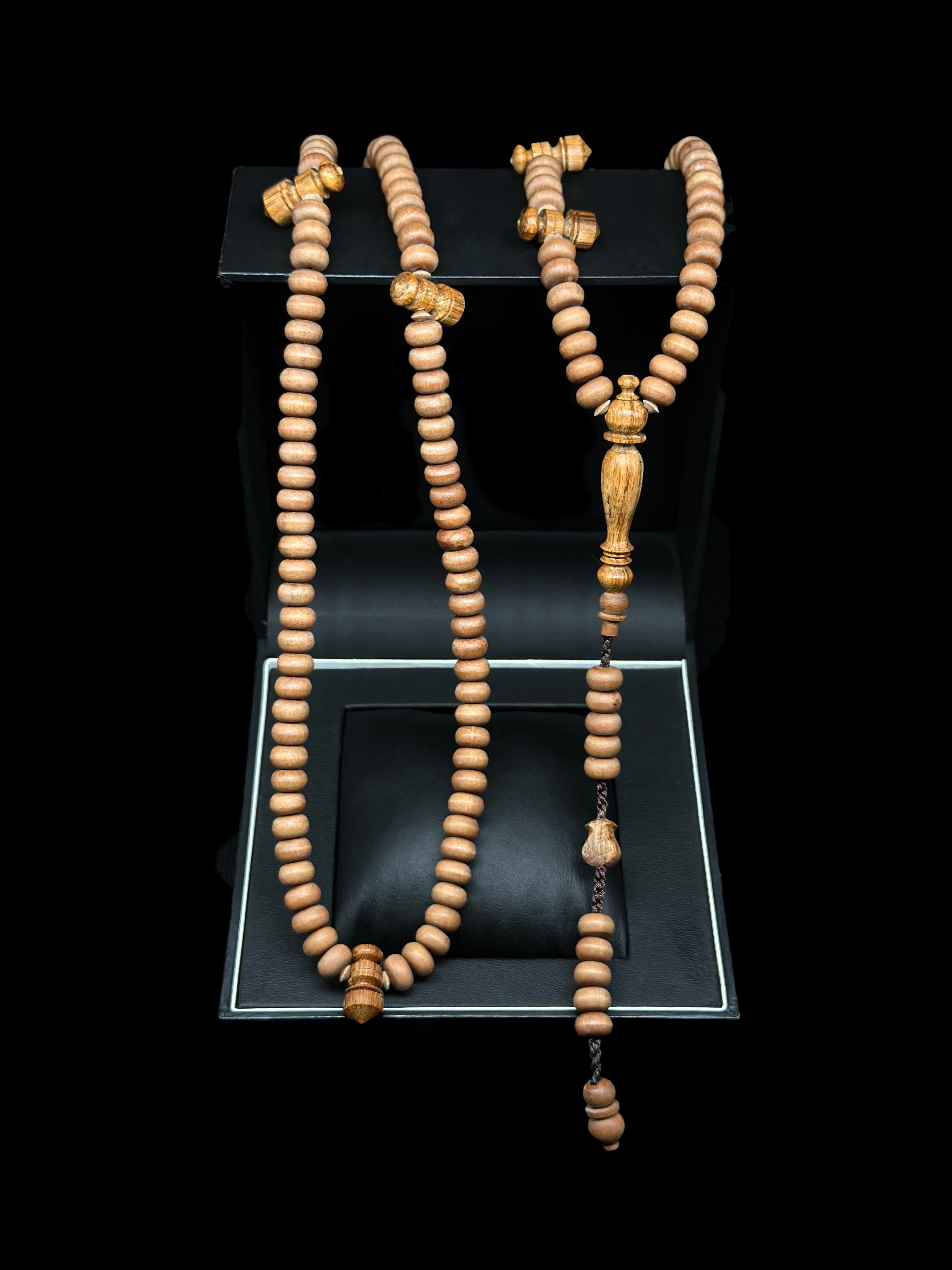 Adjustable Sandalwood x Oud Agarwood Tasbih 200 Beads