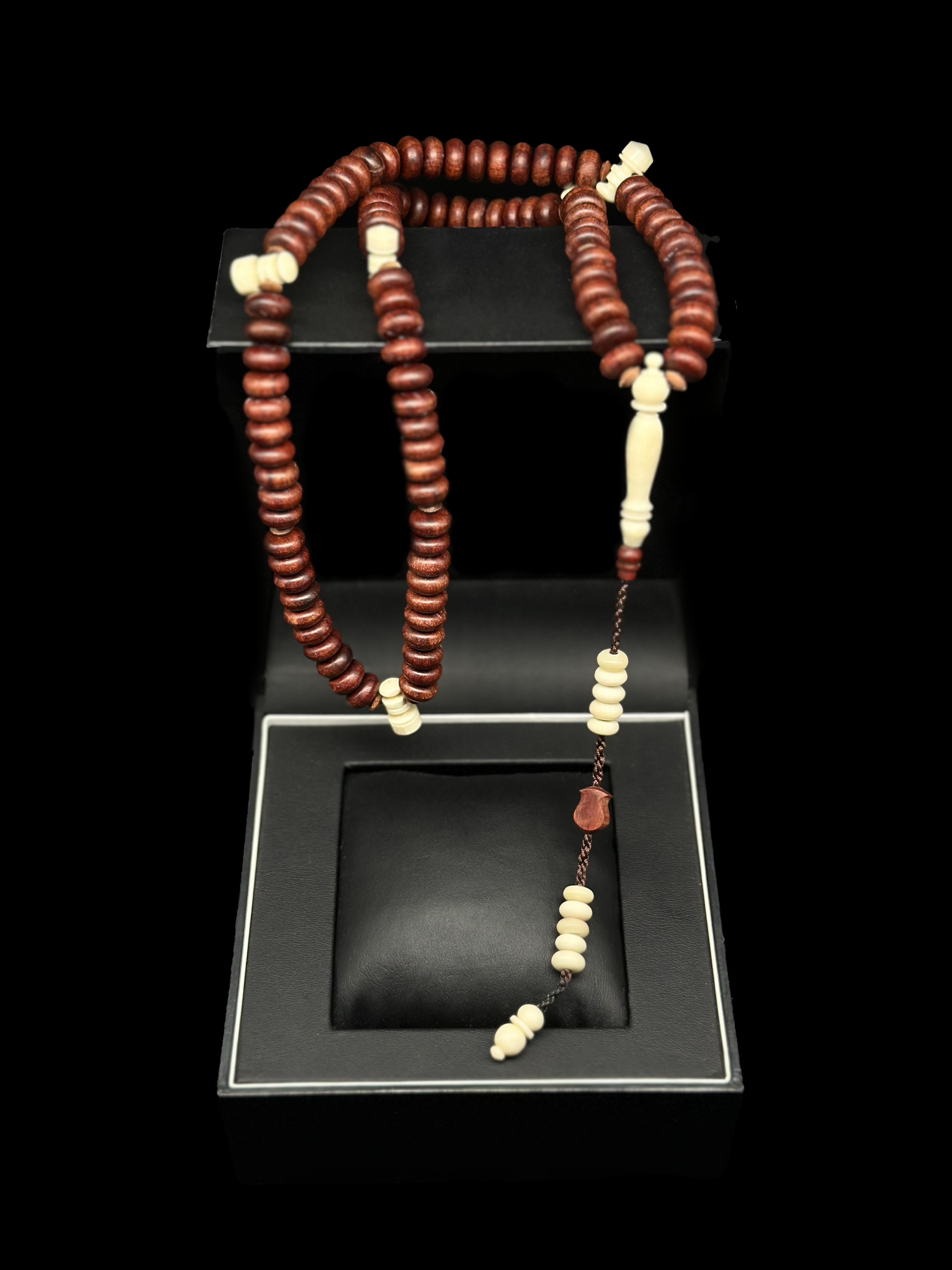 Dragonwood x Cow Bone Tasbih Prayer Beads (Adjustable)