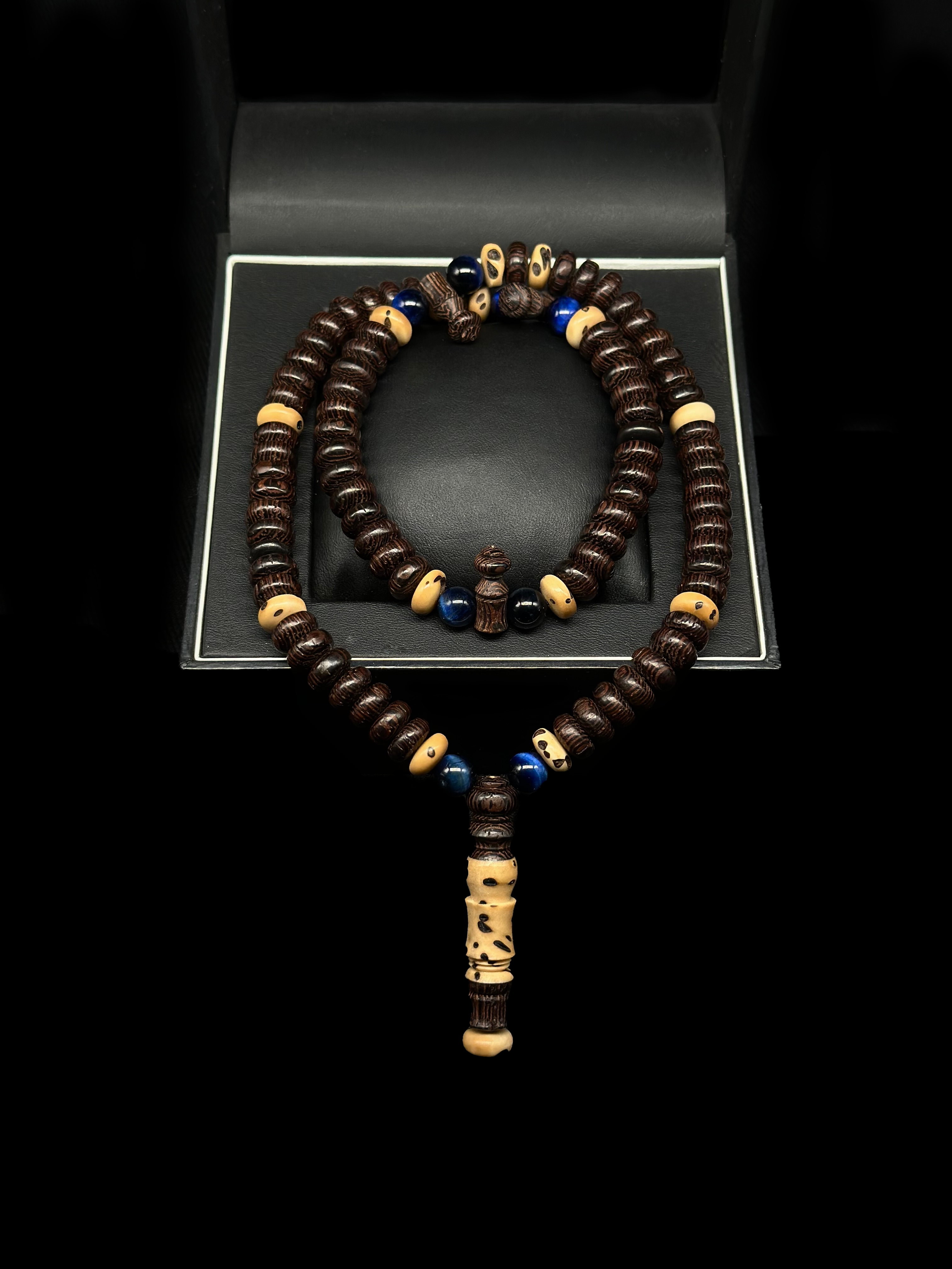 Fenji Wood x Oud Salib x Blue Tiger Eye Darqawi Tasbih