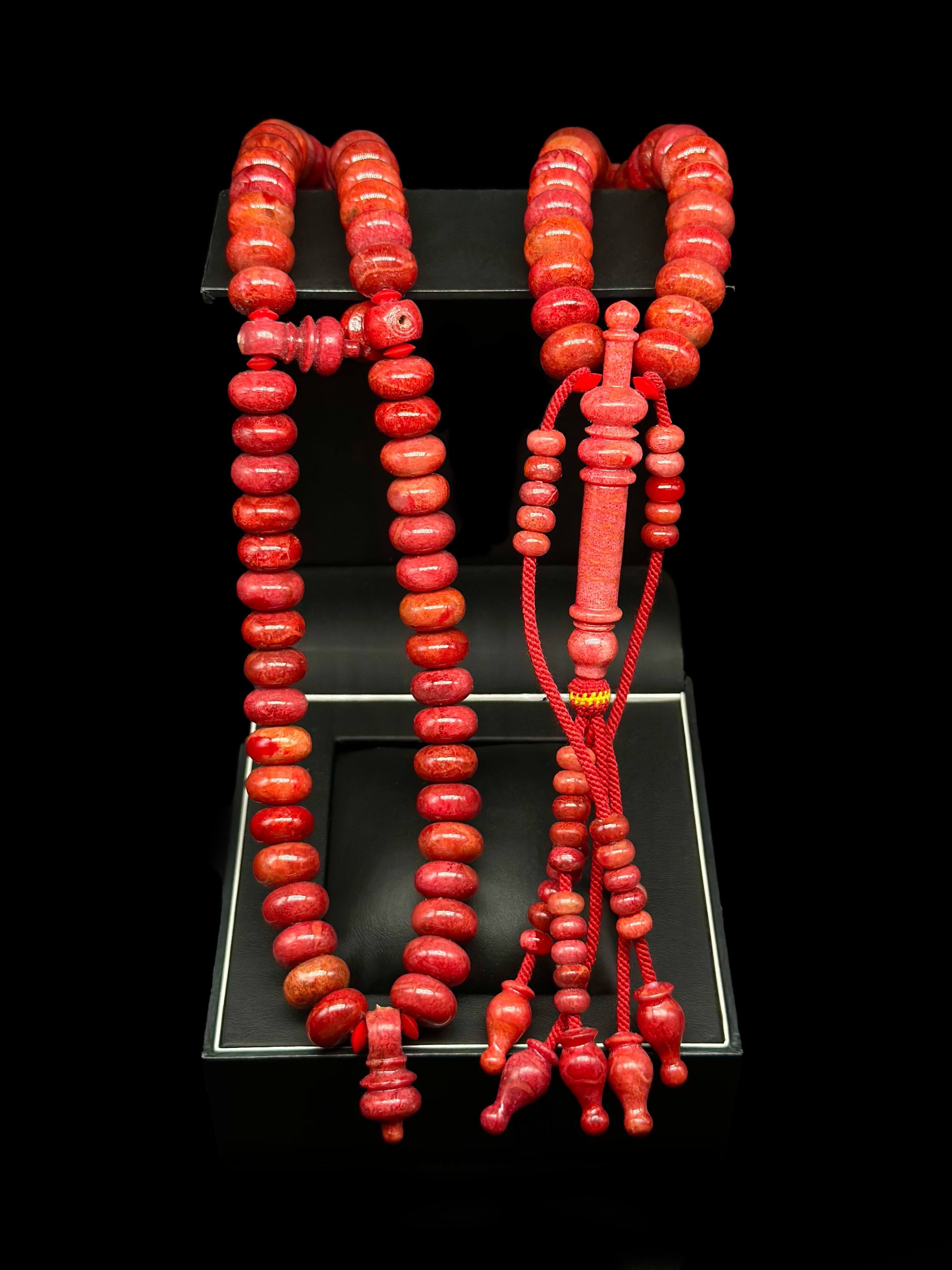 Full Red Marjan Tasbih