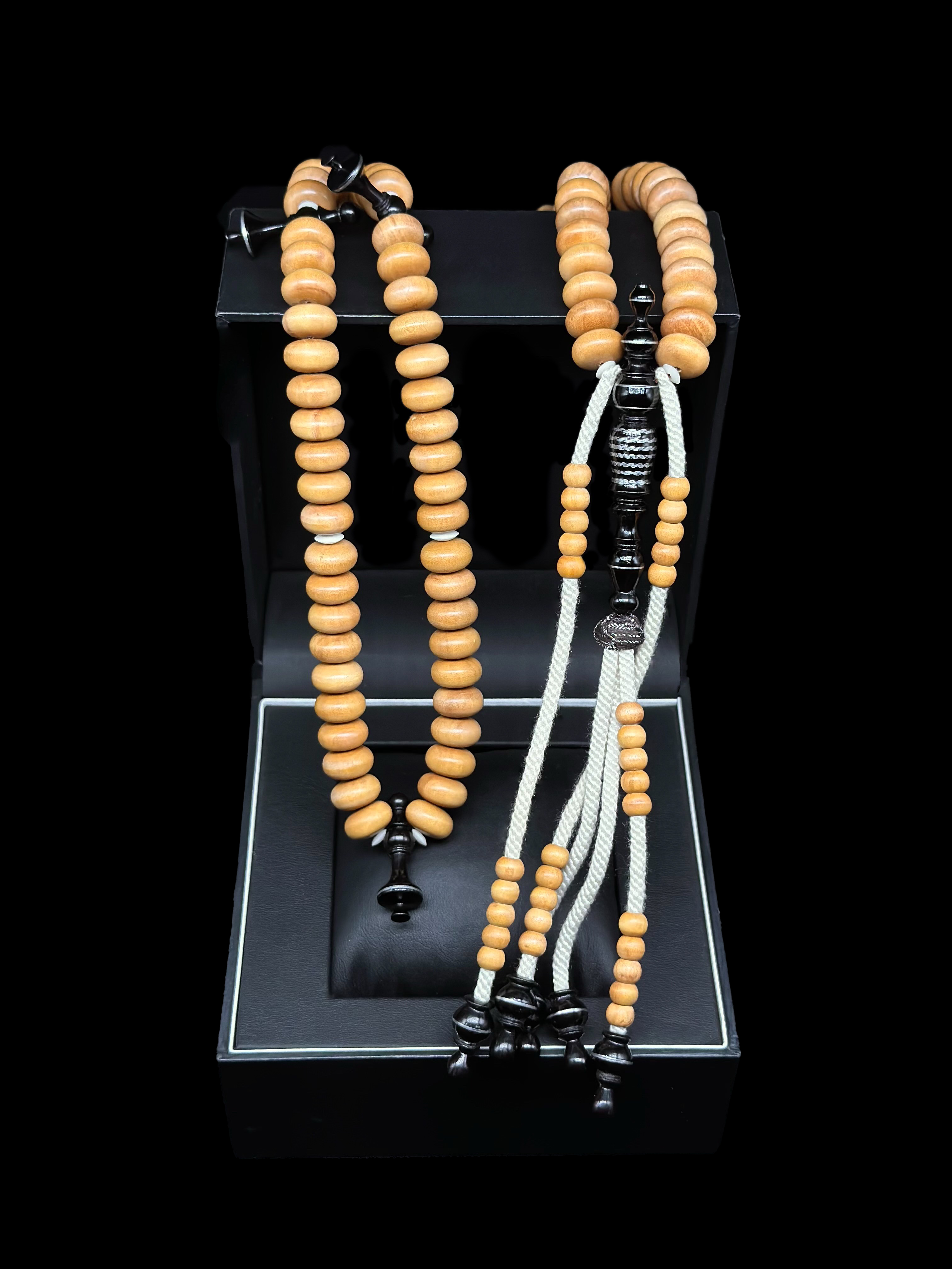 Pure Sandalwood x Ebony Tasbih (Grade A Fragrant)