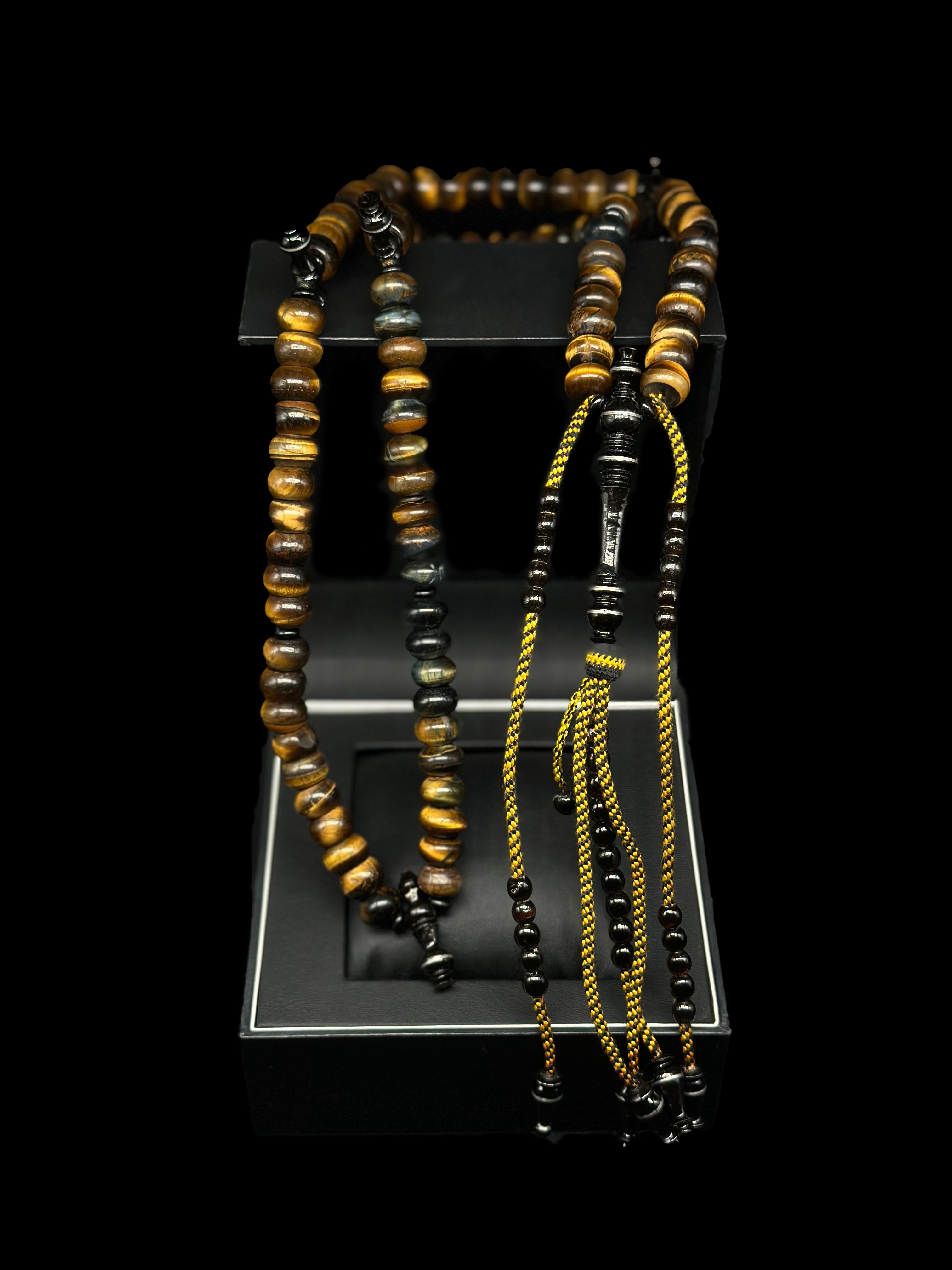 Tiger Eye x Black Yusr Tasbih