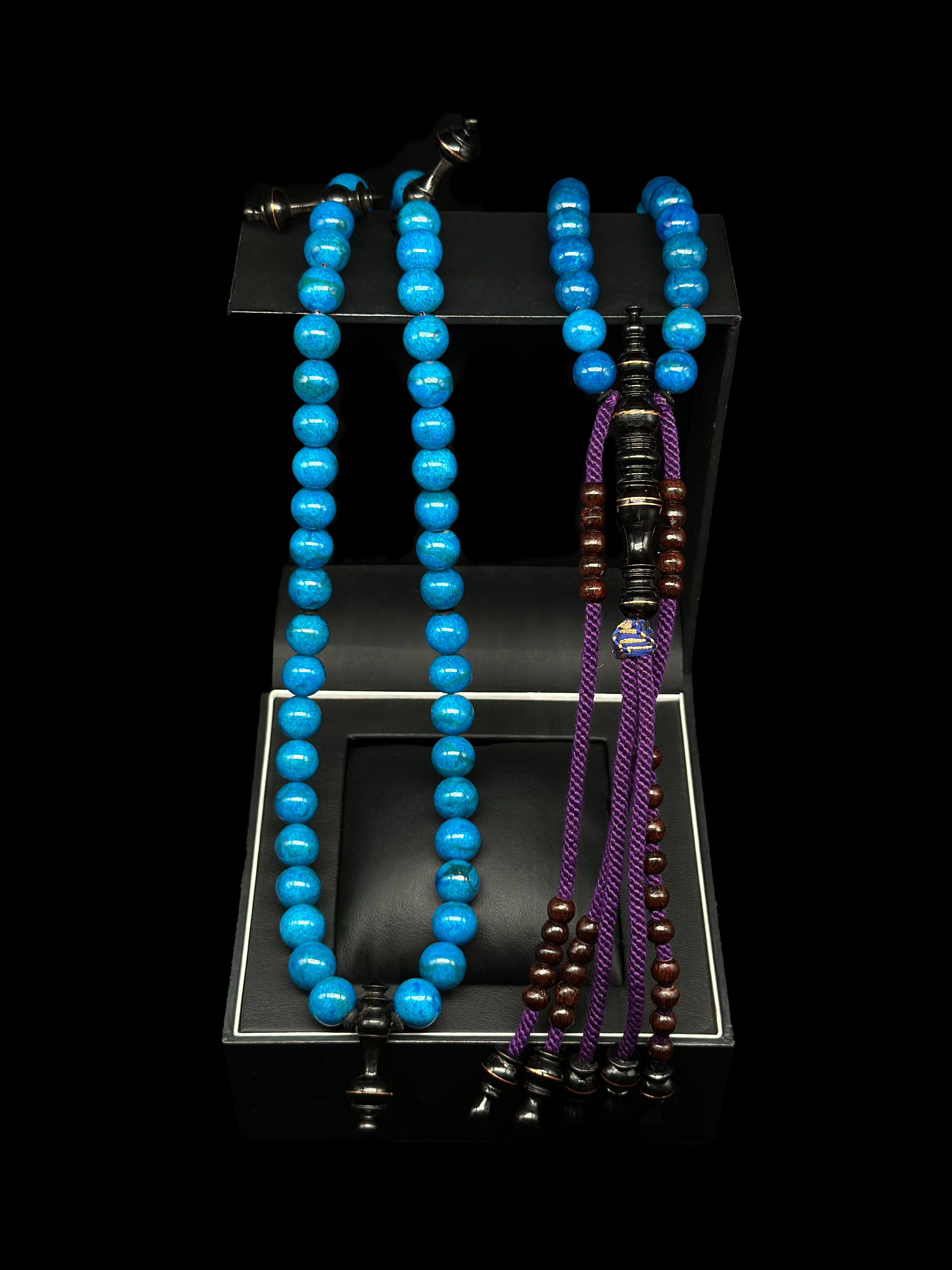 Blue Marjan x Ebony x Tamarind Tasbih (L)