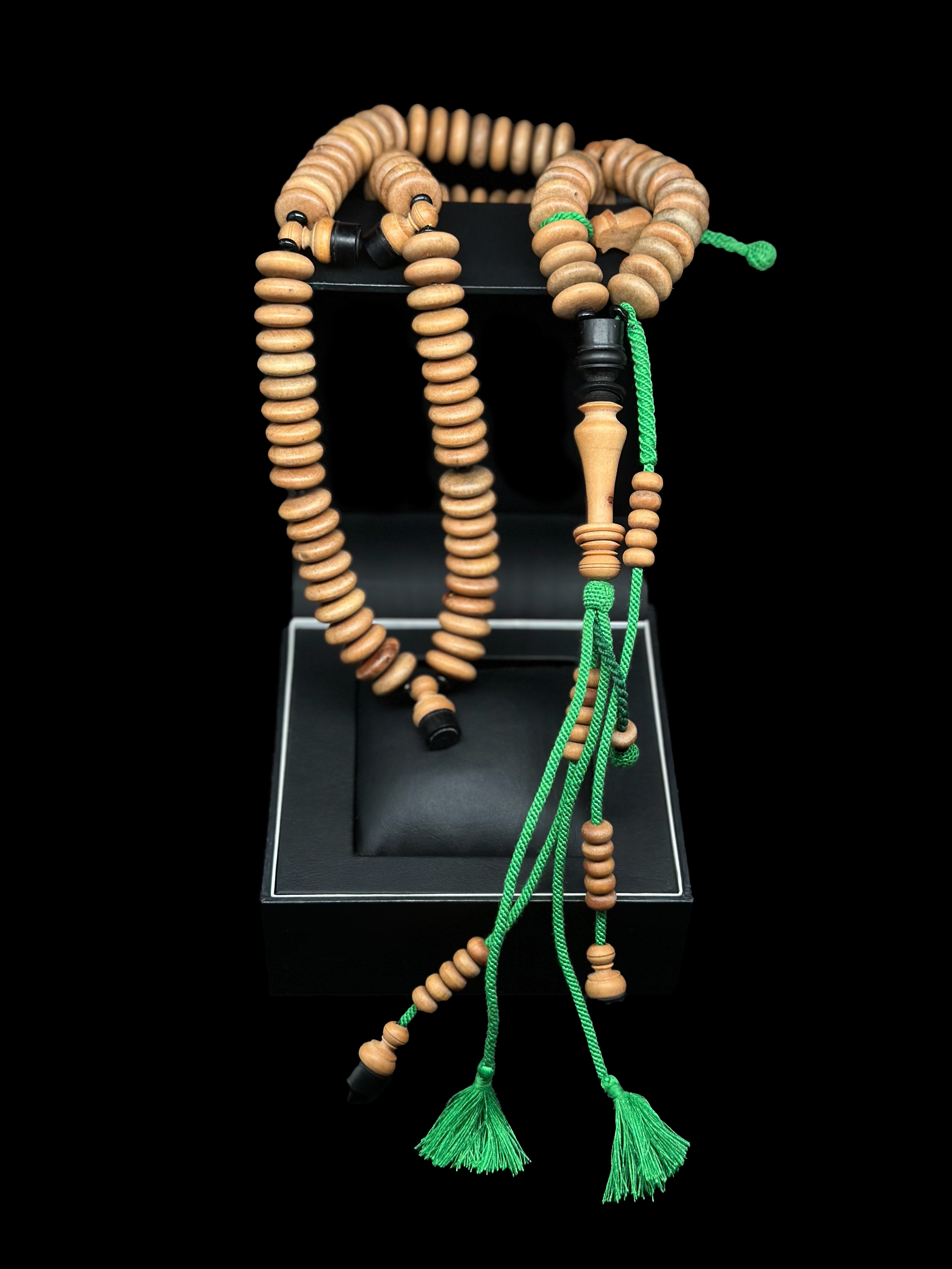 Sandalwood x Ebony Tasbih Rumi Model With Custom Alif