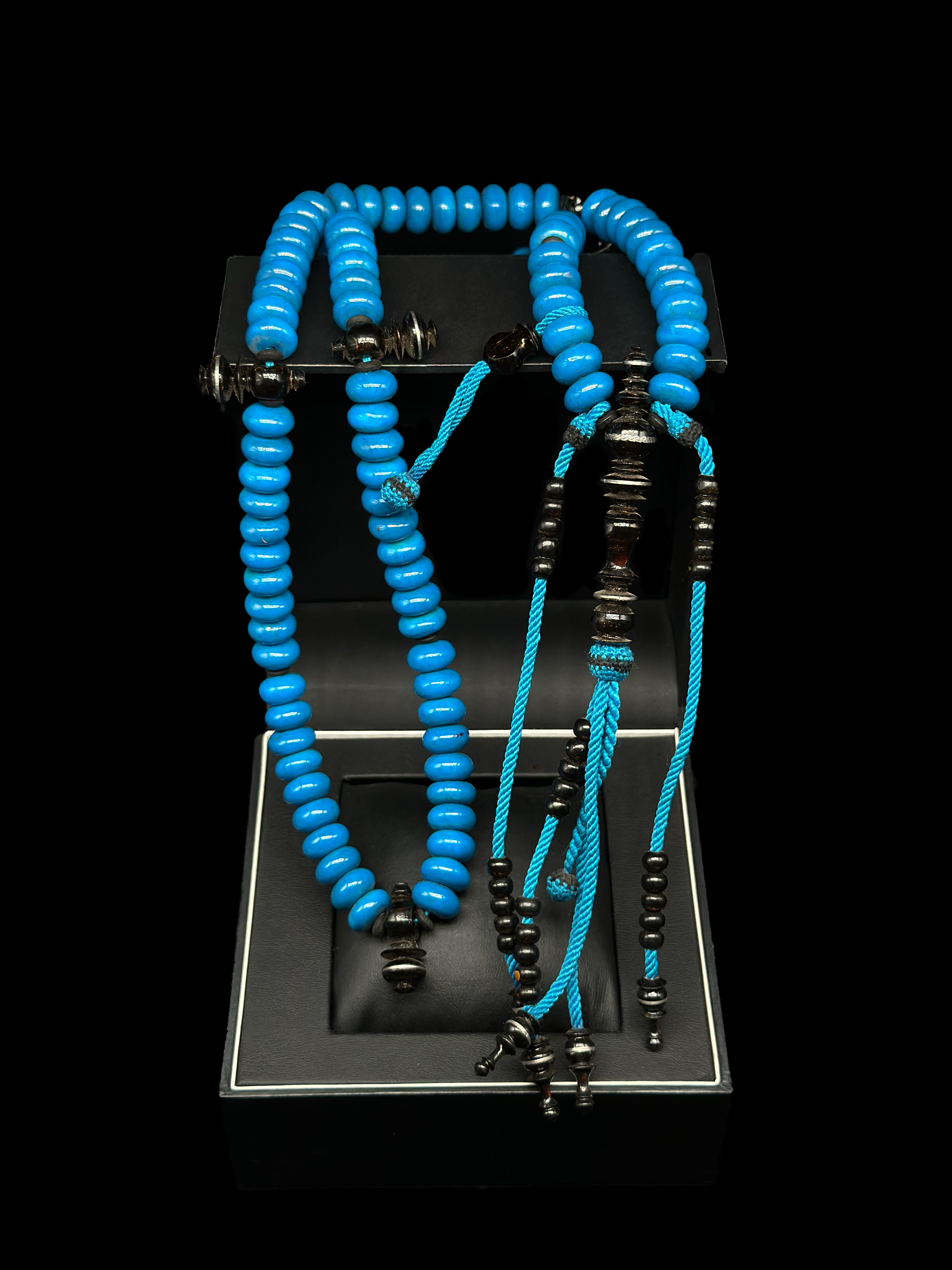 Blue Marjan x Black Yusr Tasbih