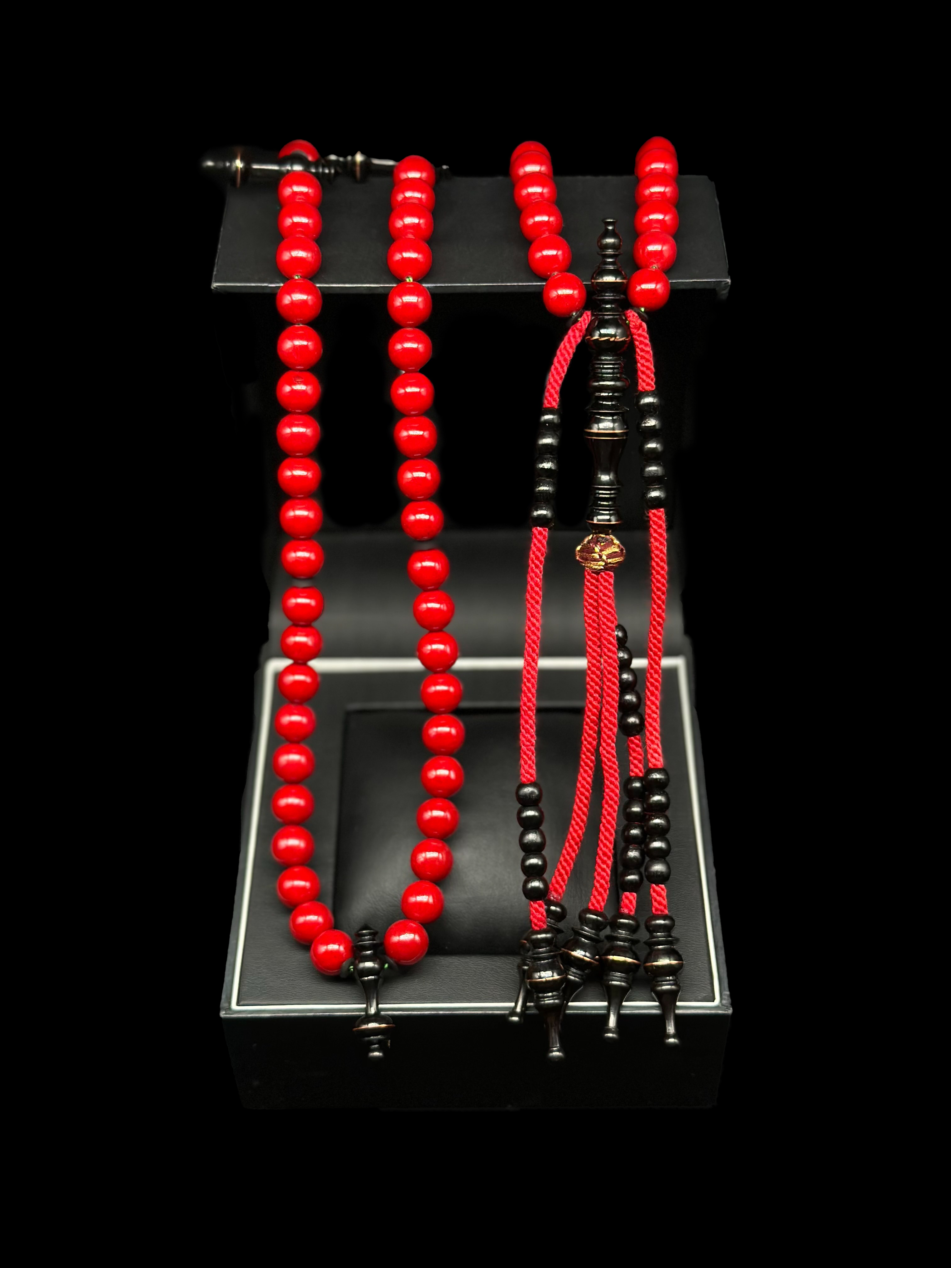 Red Marjan x Ebony Tasbih