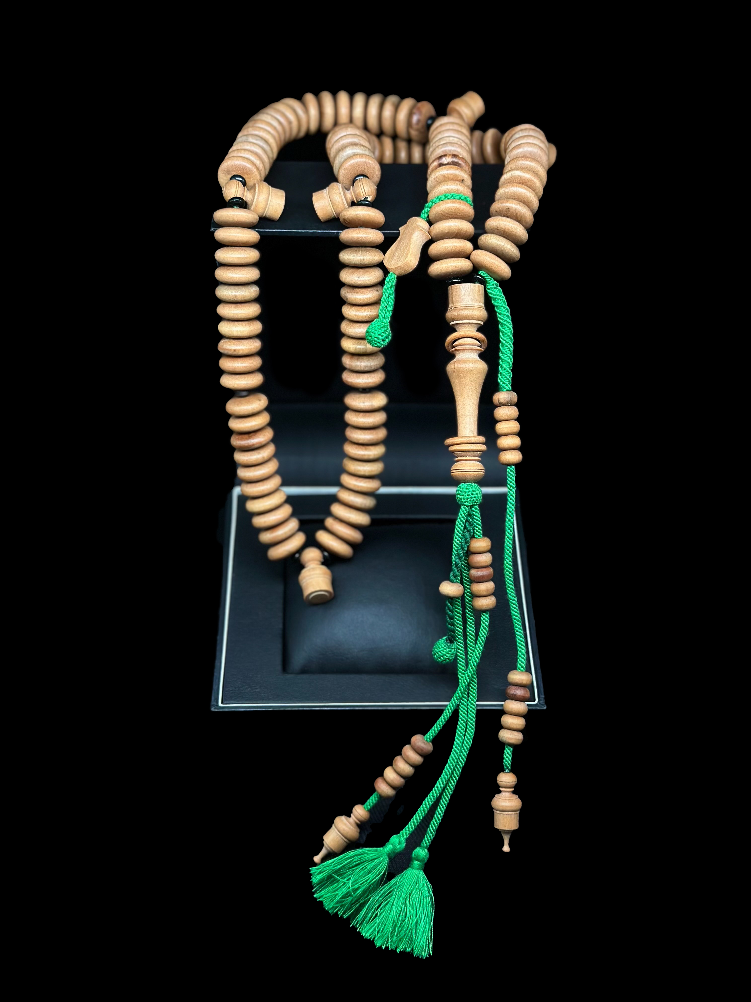 Pure Sandalwood Tasbih Rumi Model With Custom Alif