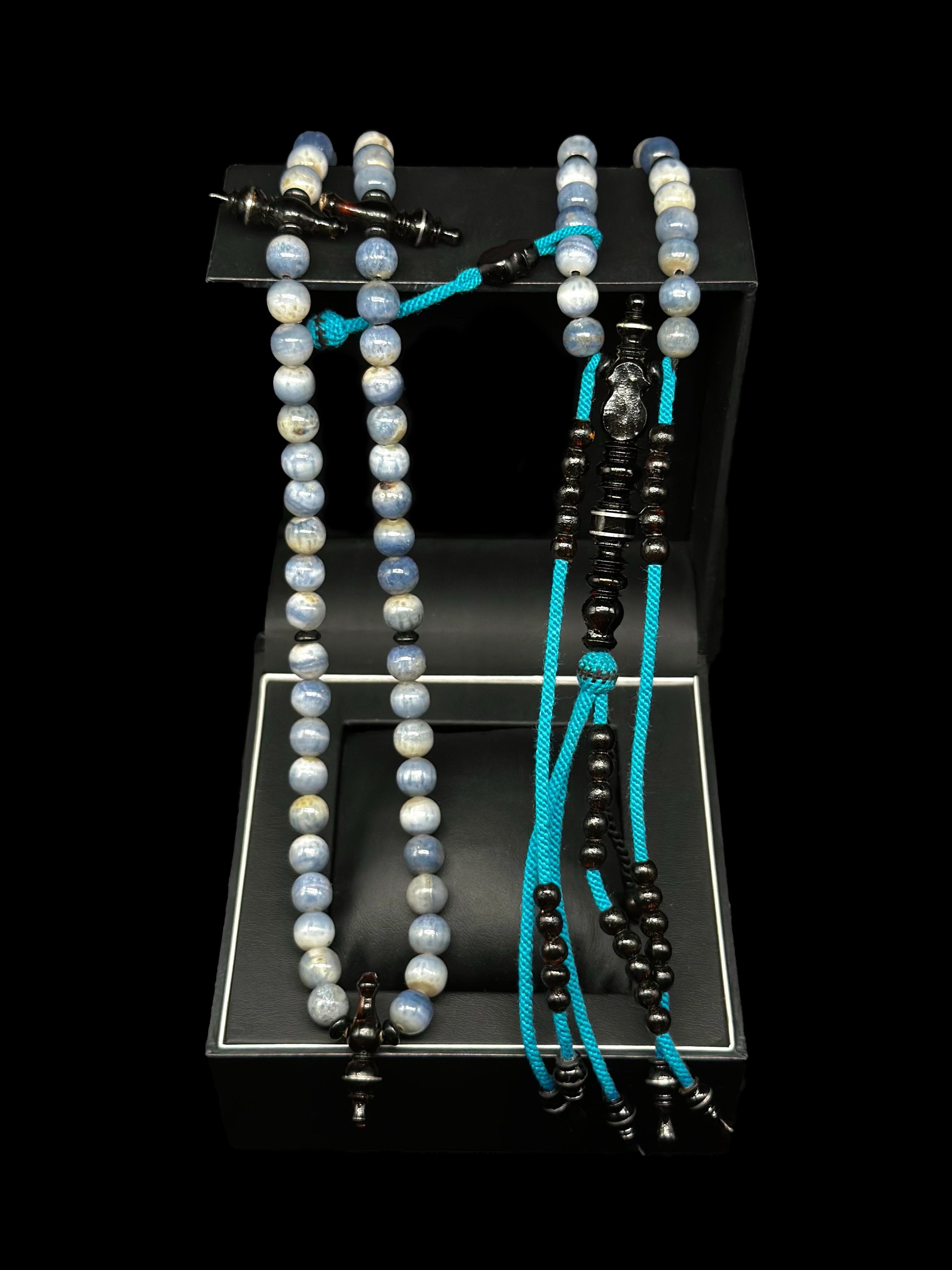 Blue Marjan x Black Yusr Tasbih