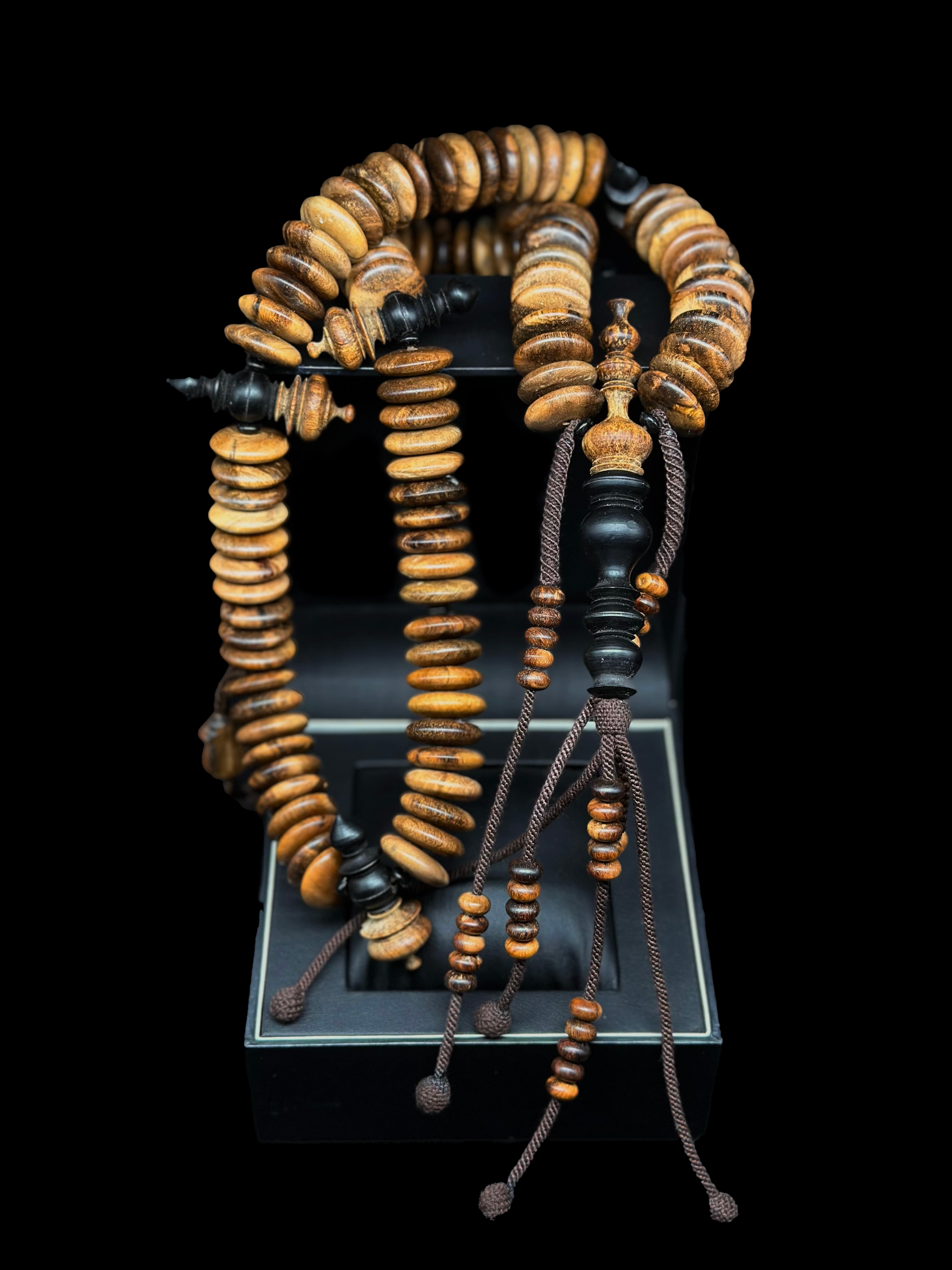 Pure Oud Agarwood x Ebony Tasbih (Fragrant XL)