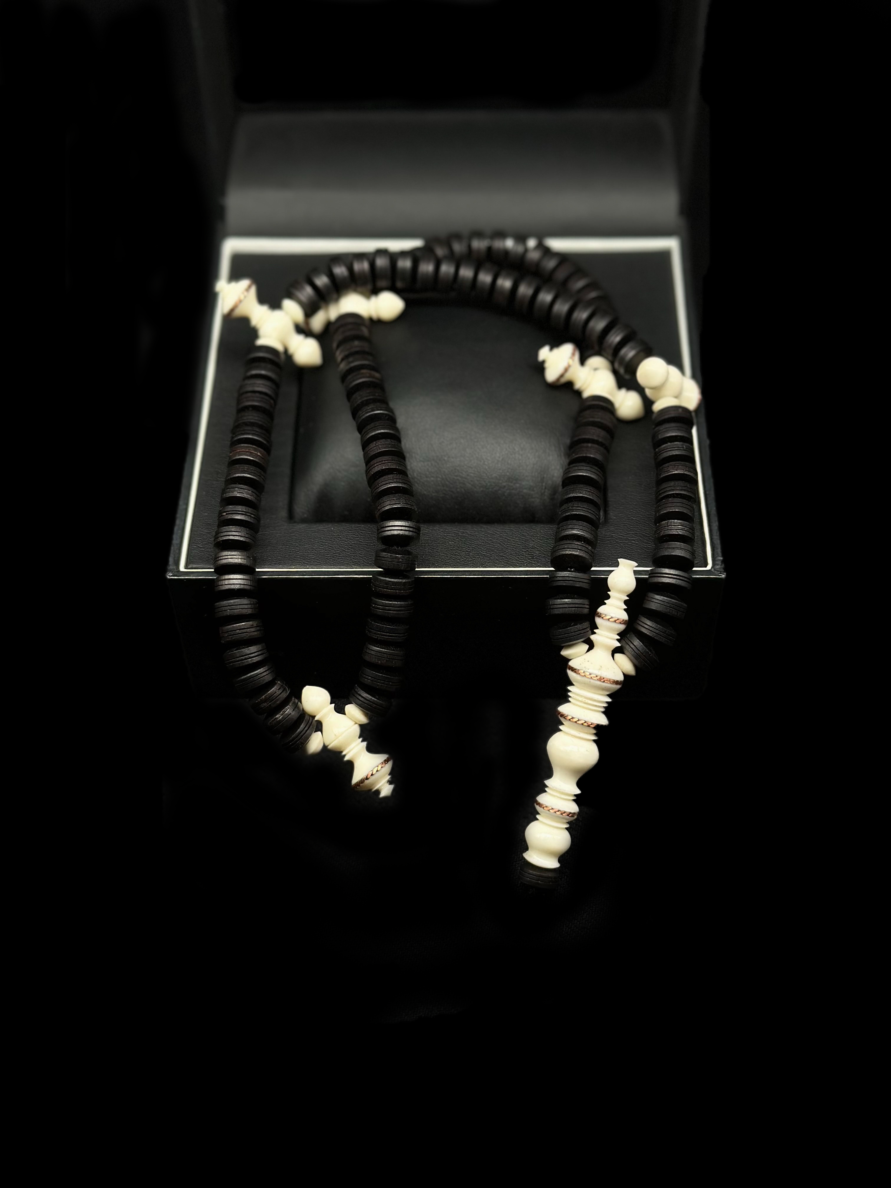 Ebony x Cow Bone Pocket Sized Tasbih